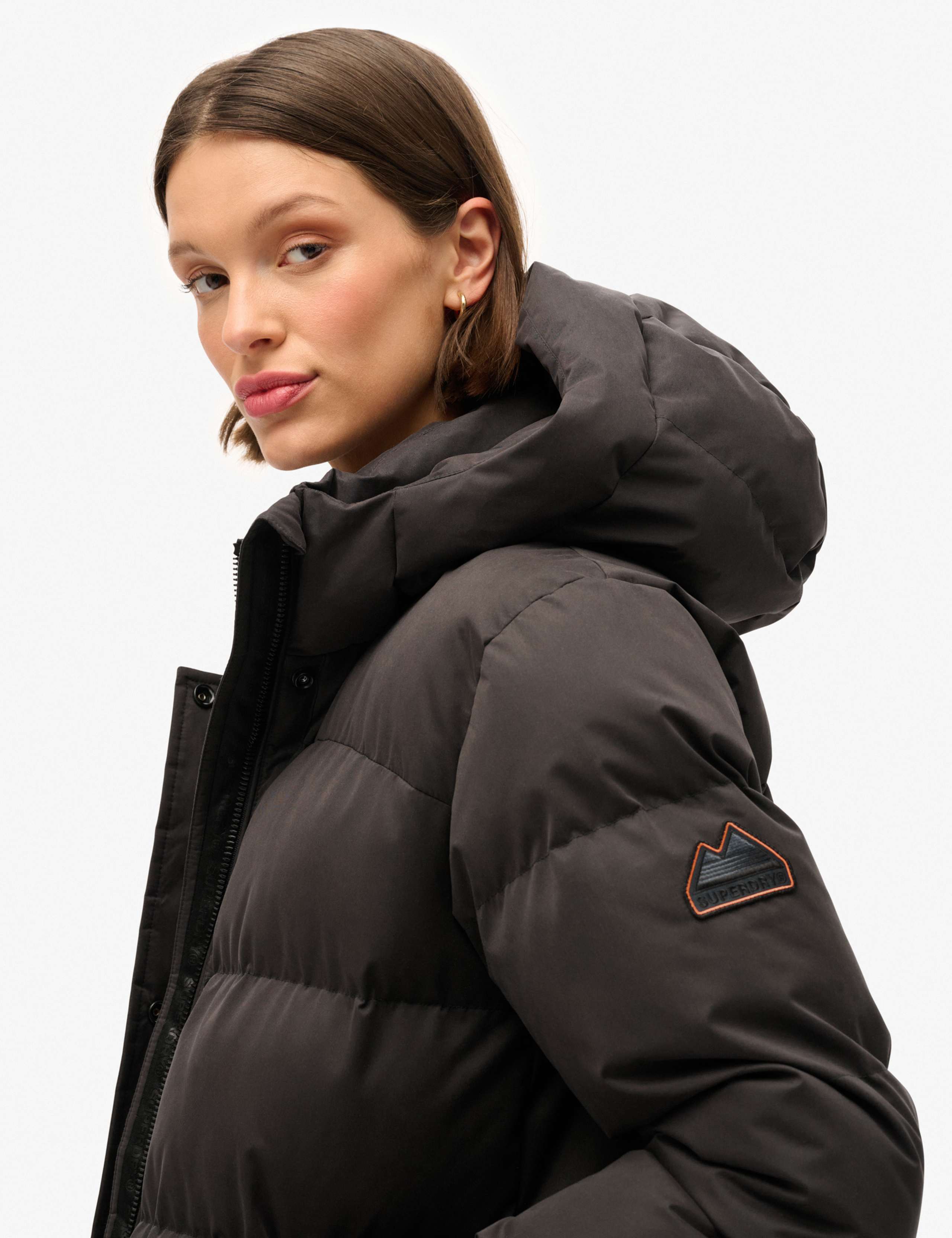 Quilted Hooded Longline Puffer Jacket 3 of 8