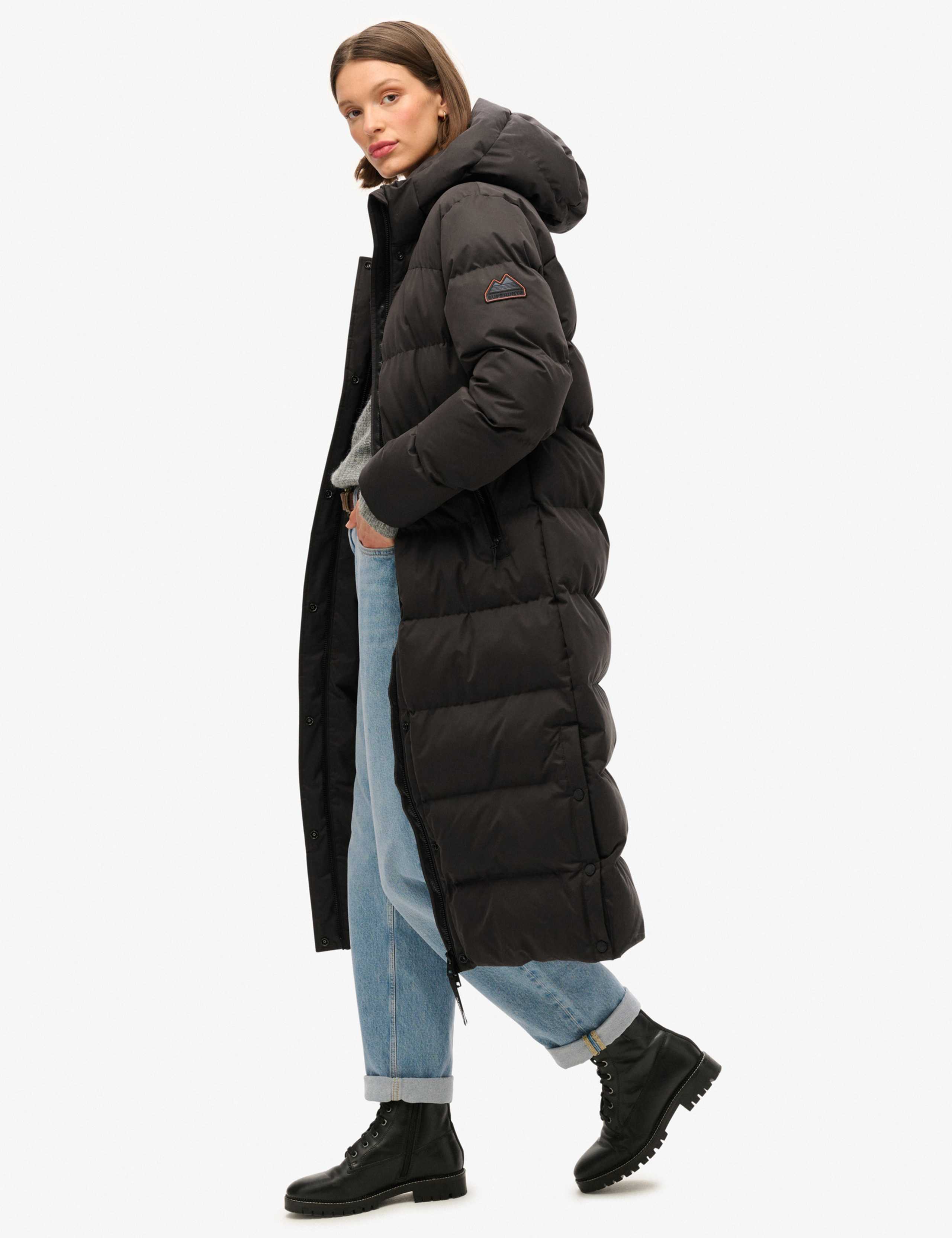Quilted Hooded Longline Puffer Jacket 4 of 8