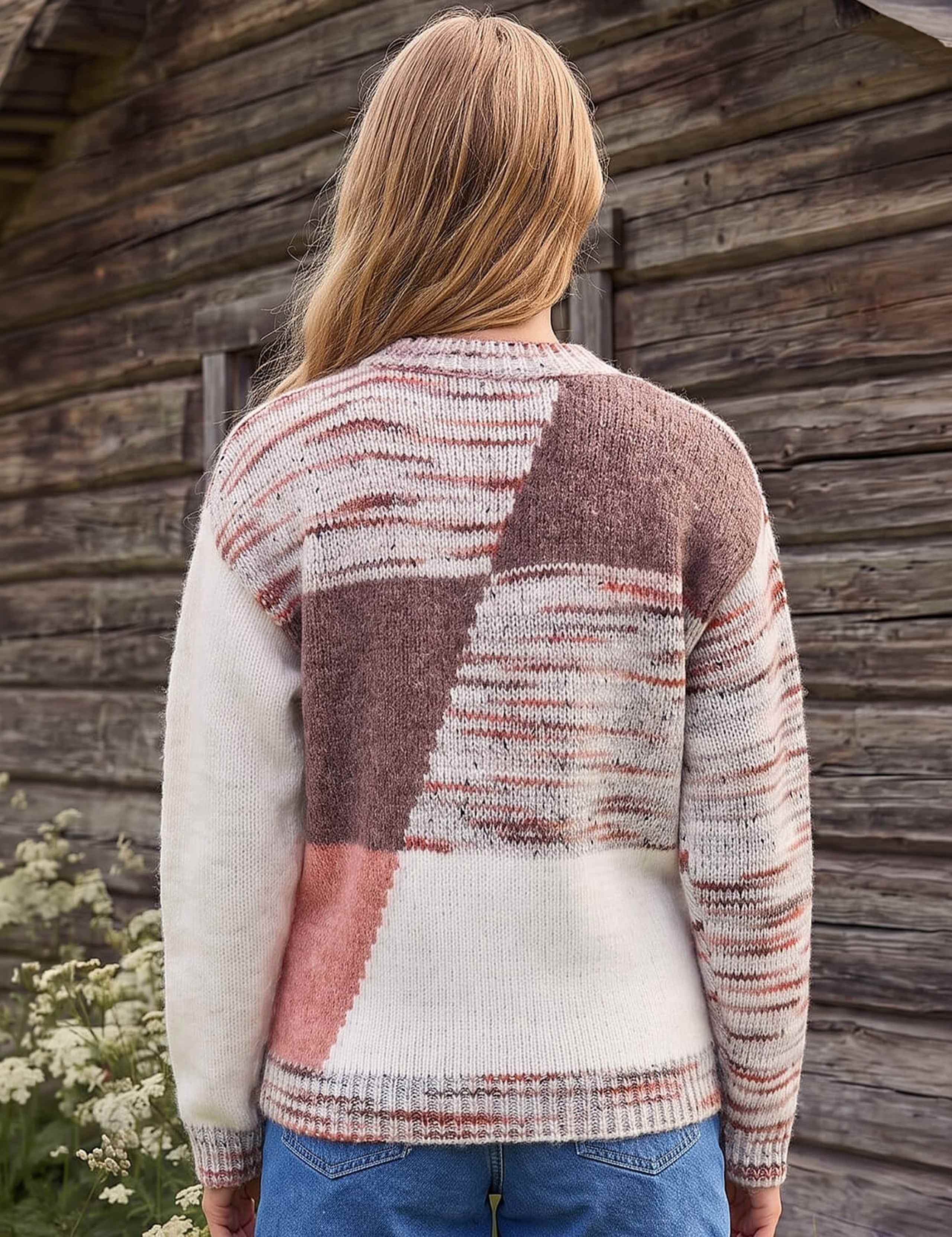 Textured Colour Block Jumper 3 of 4