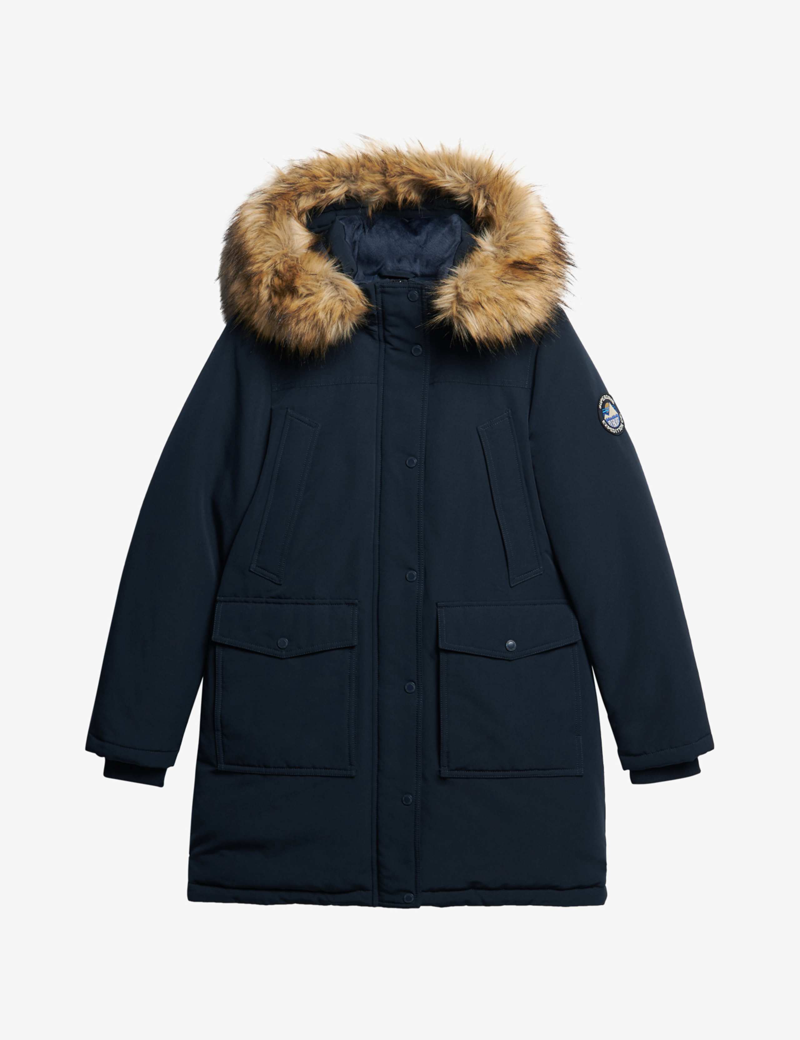 Faux Fur Hooded Parka Coat 6 of 6