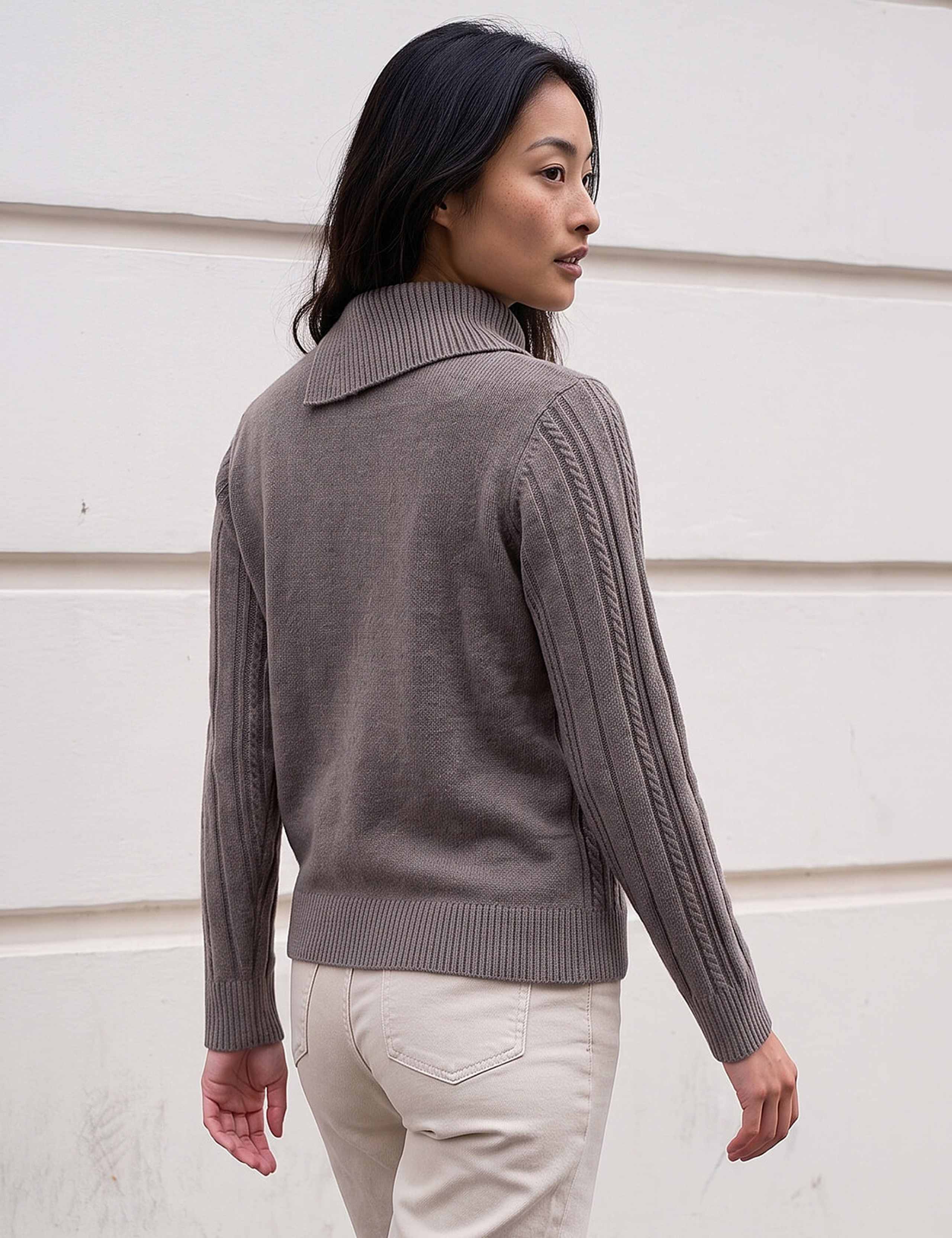 Cable Knit Button Detail Jumper 3 of 4