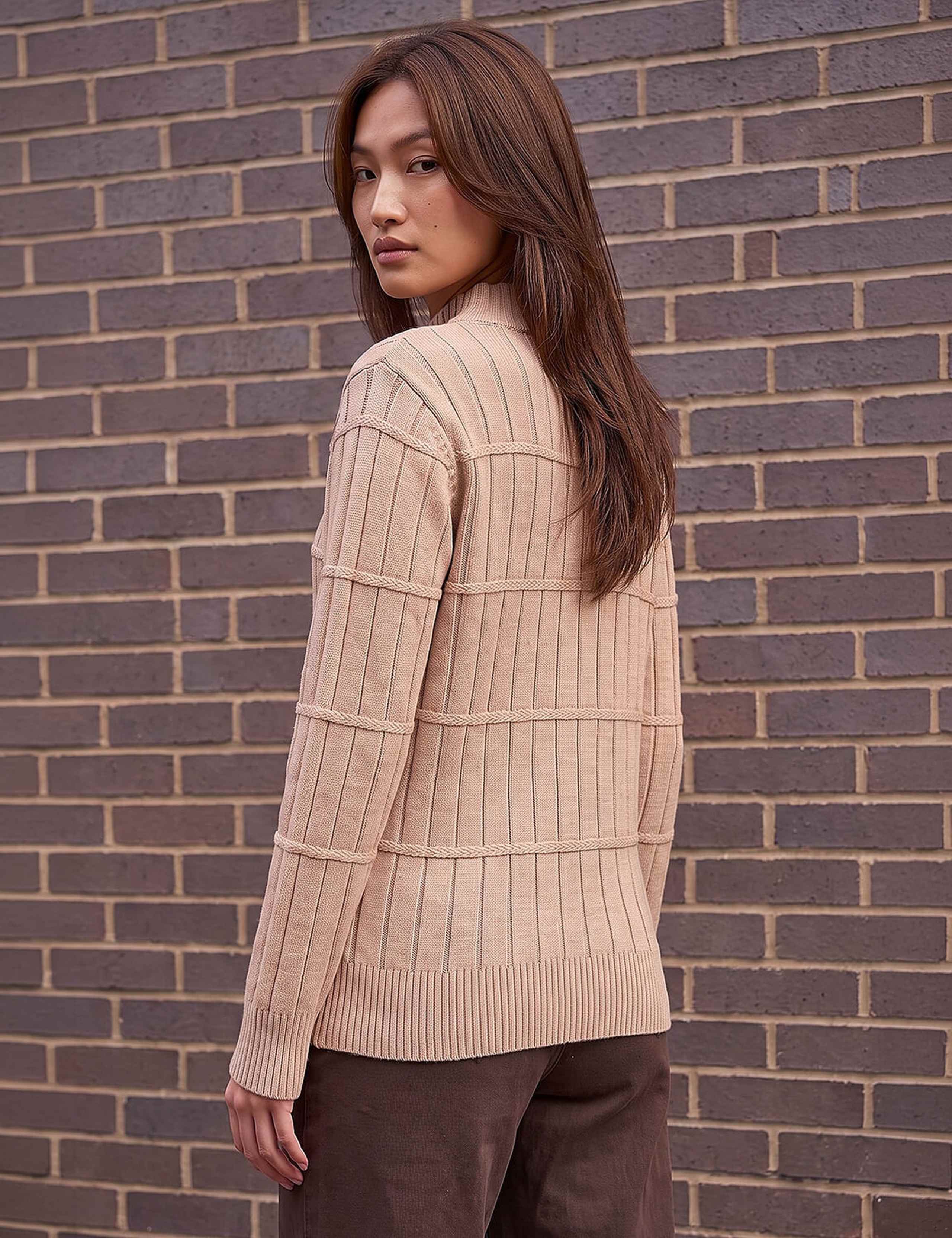 Rayon Blend Embellished Ribbed Jumper 2 of 3