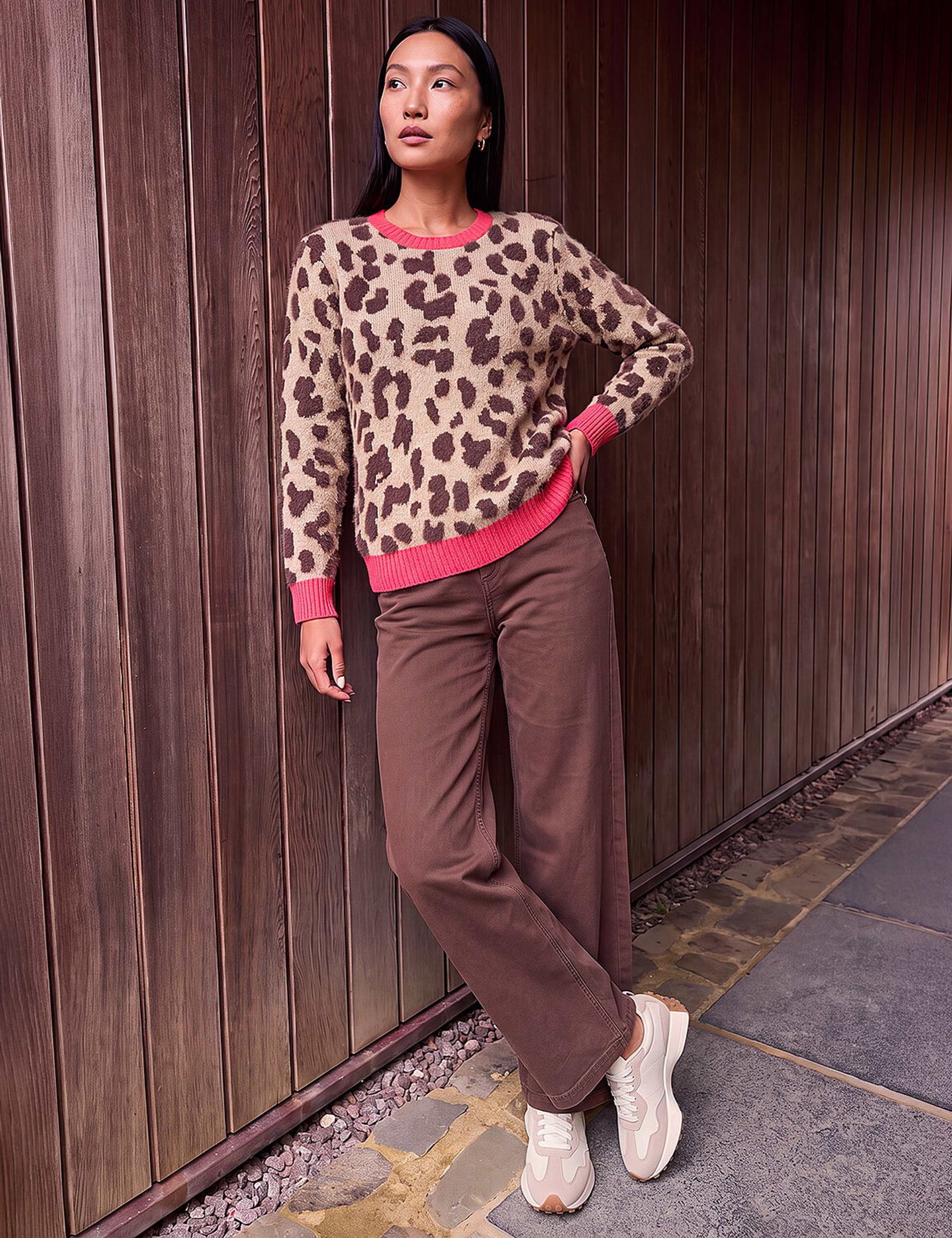 Rayon Blend Fluffy Animal Print Jumper 2 of 4