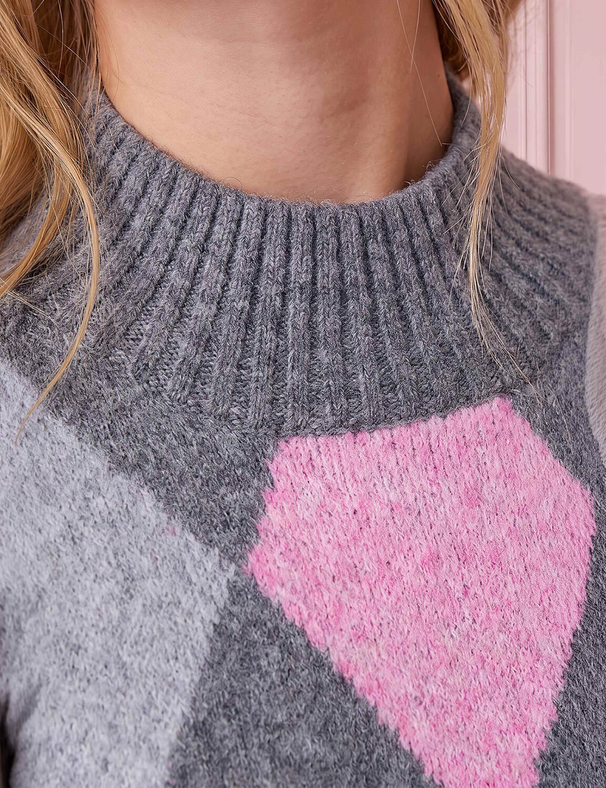 Diamond Argyle Knitted Jumper 4 of 4