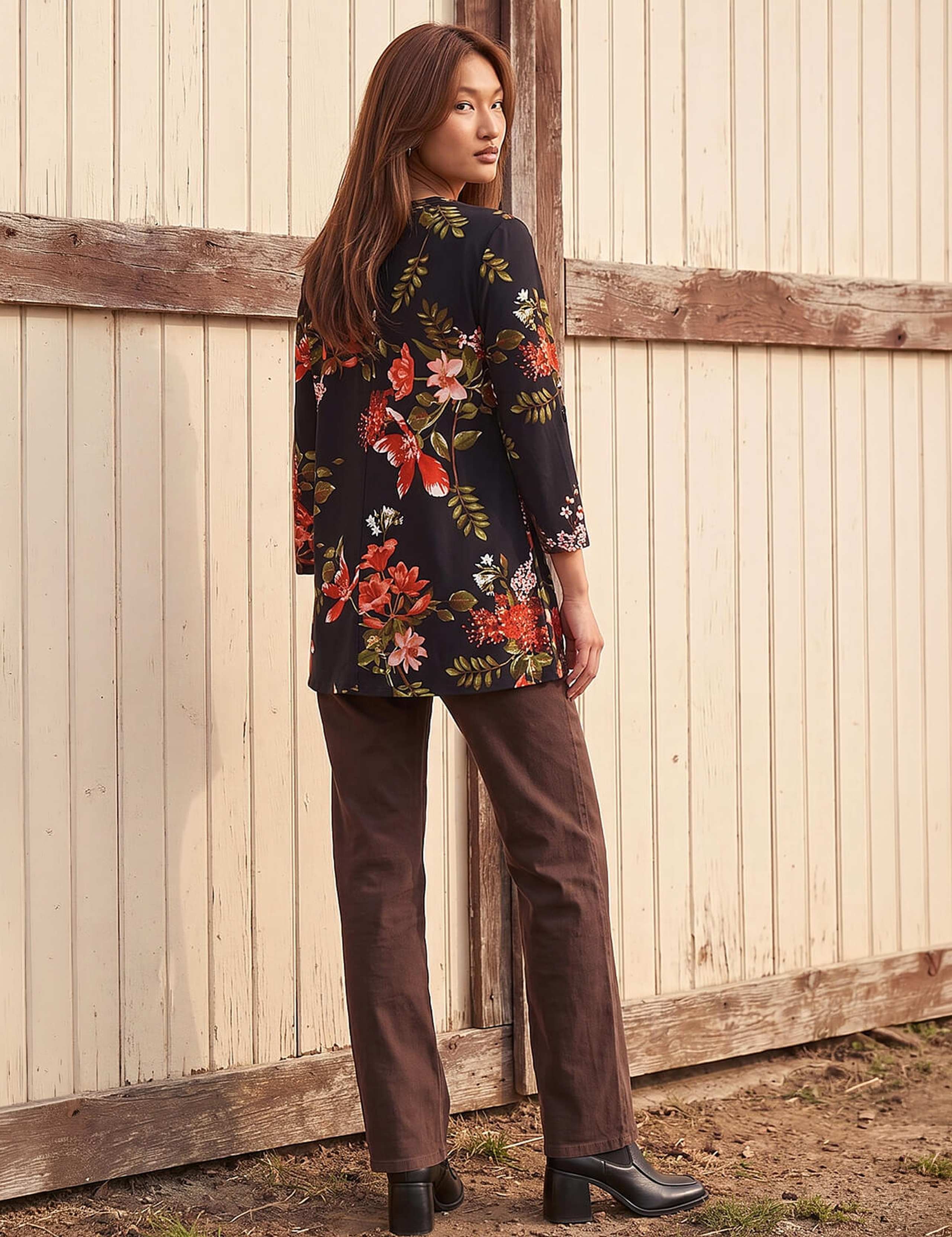Floral Print Pocket Front Tunic 3 of 4