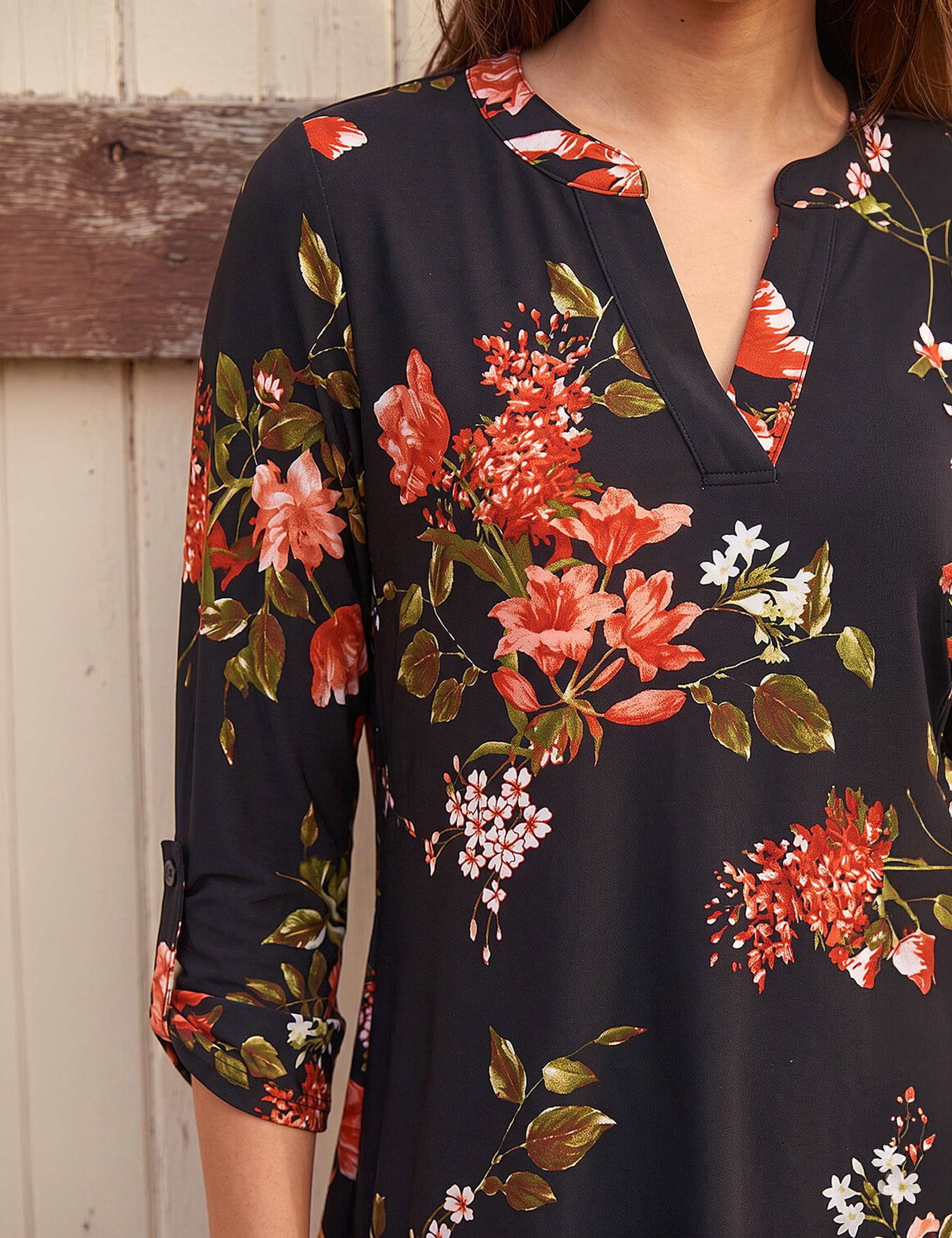 Floral Print Pocket Front Tunic 4 of 4