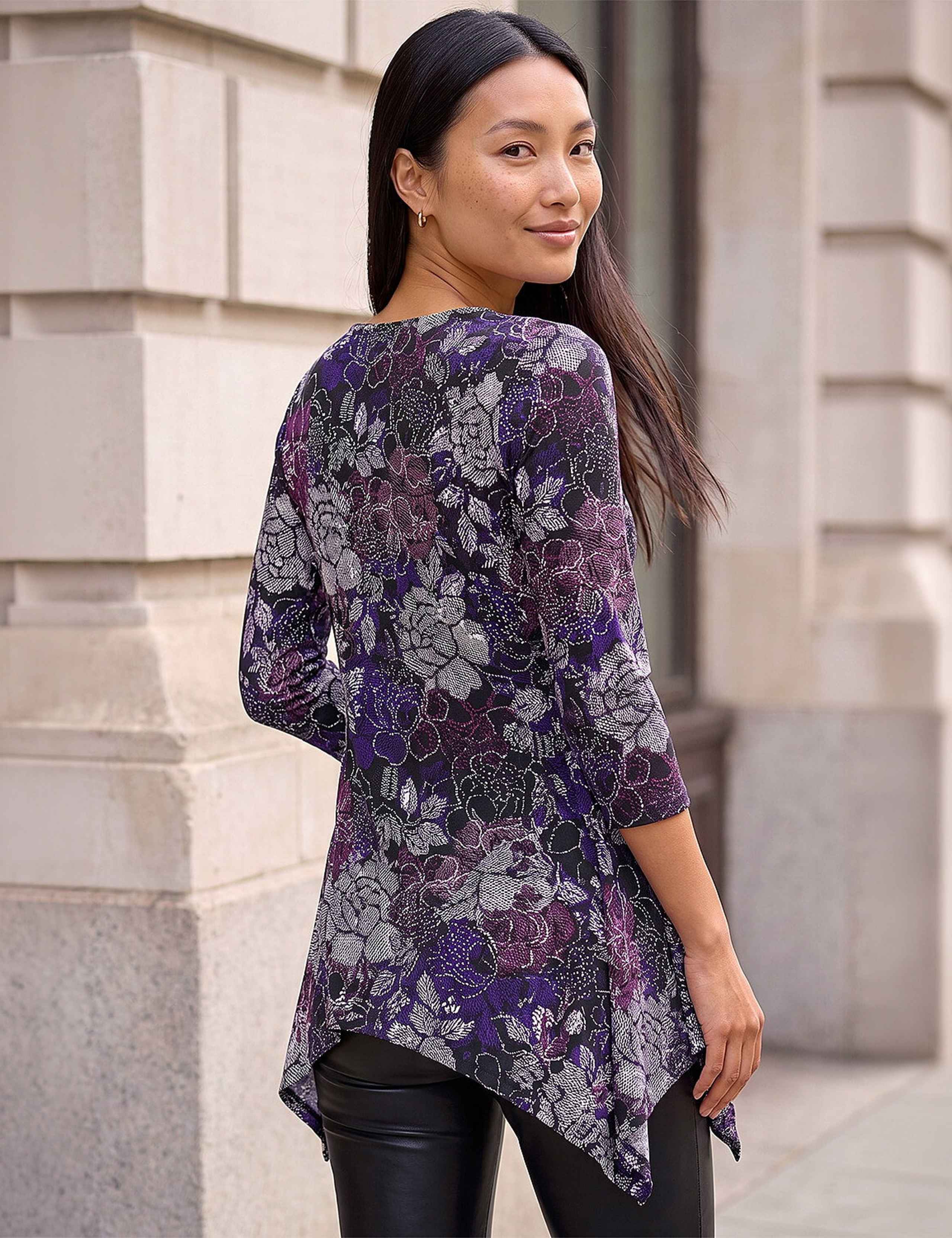 Floral Collared Top 3 of 4