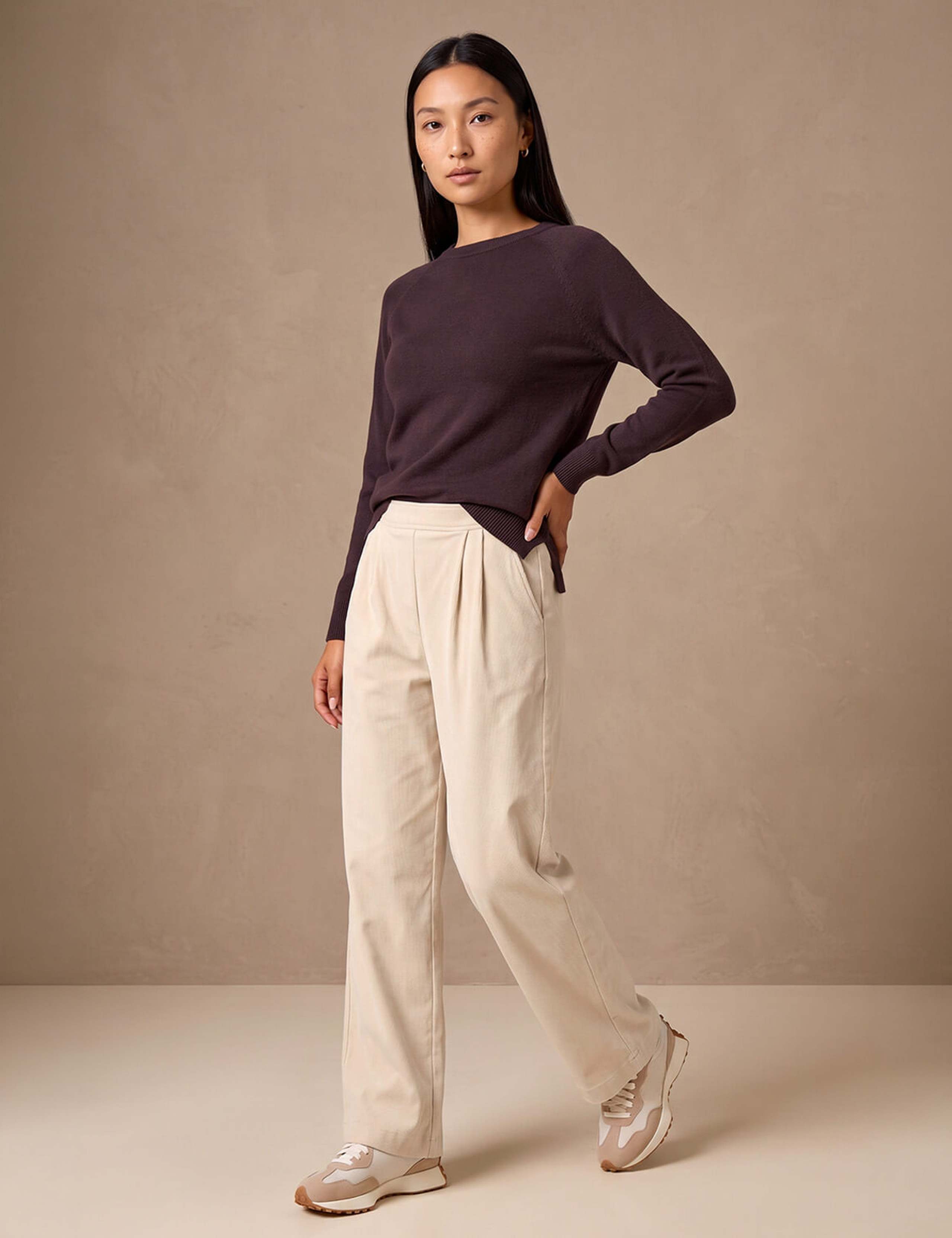 Cord Wide Leg Trousers 1 of 4