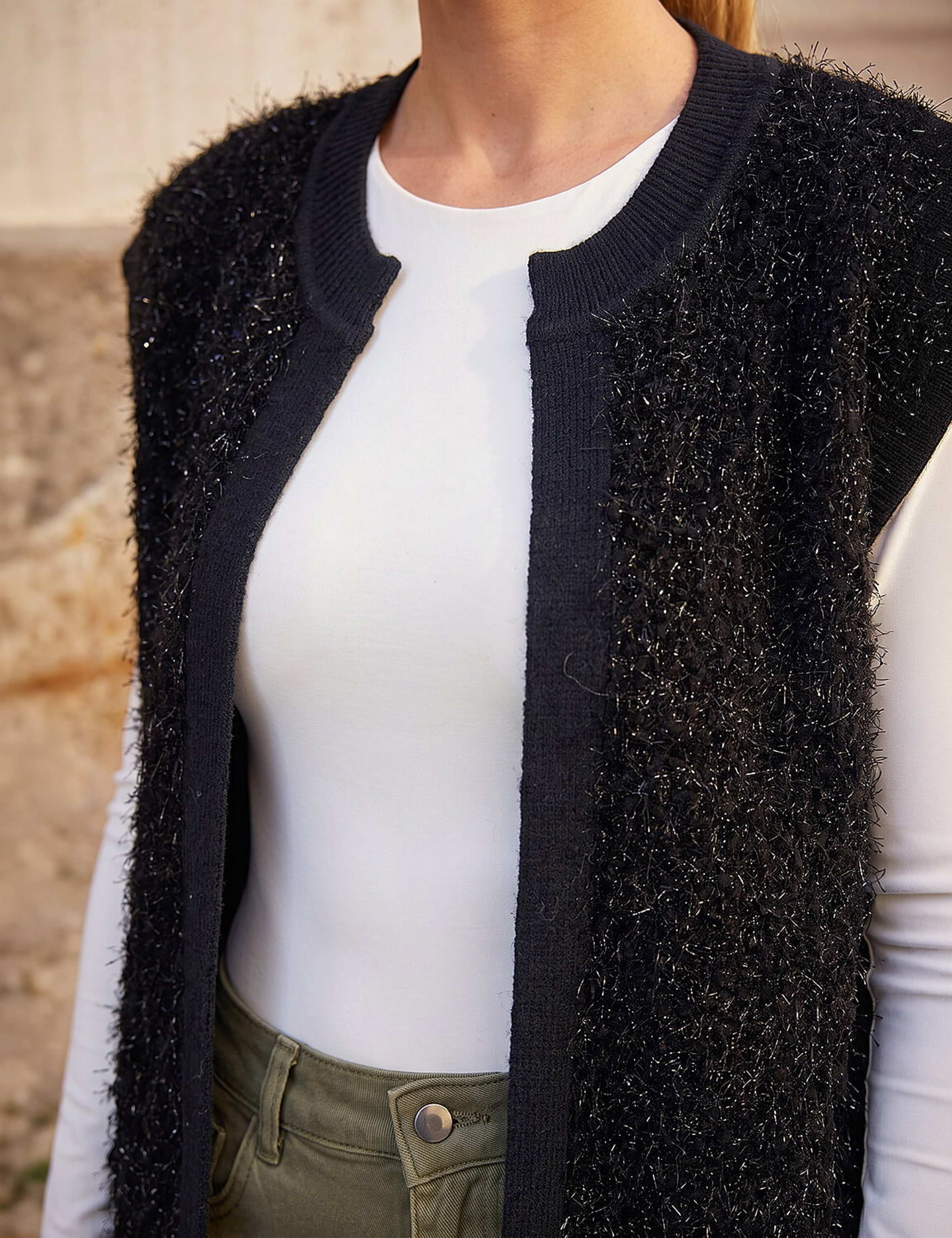 Sparkly Knitted Waistcoat 4 of 4