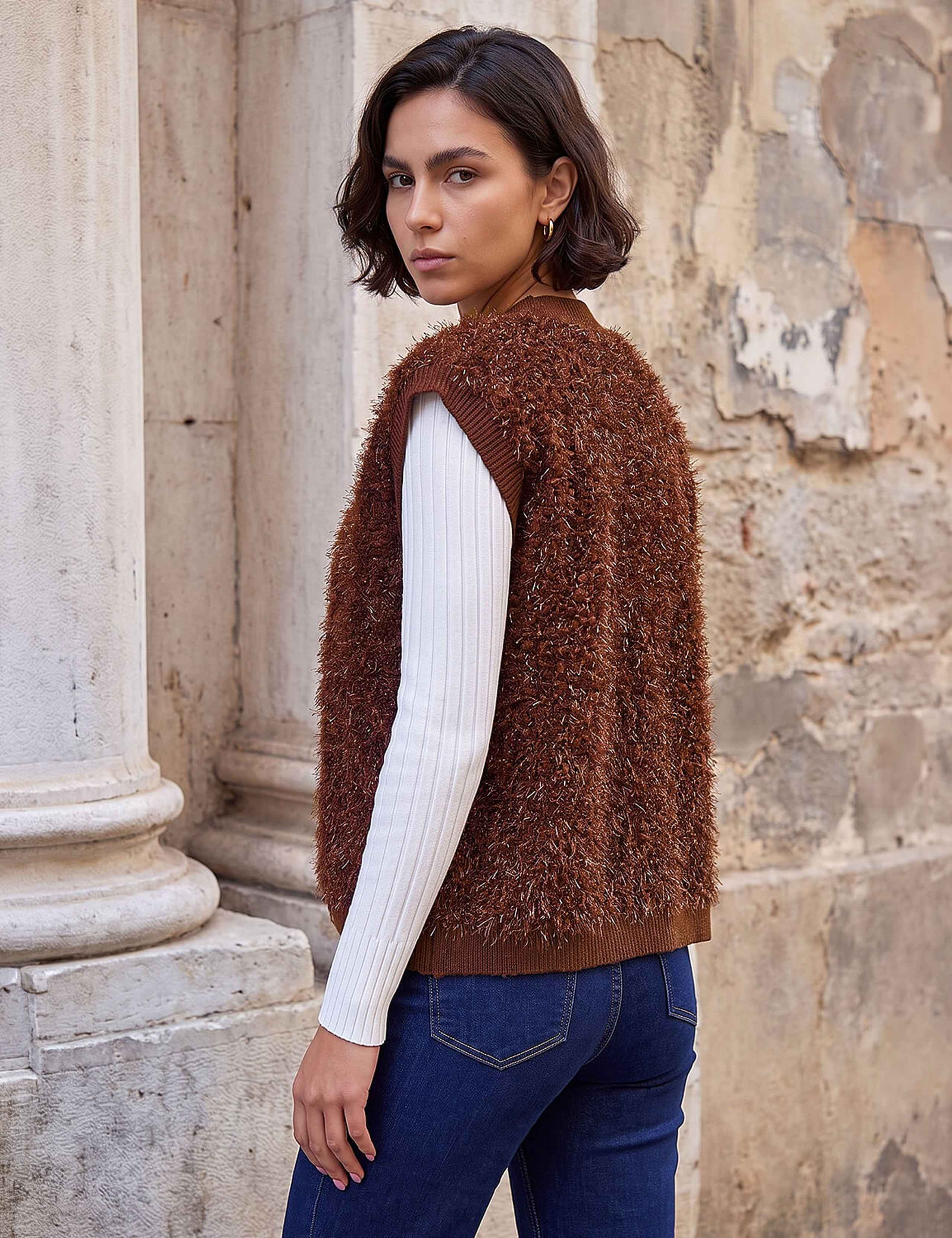 Sparkly Knitted Waistcoat 4 of 4