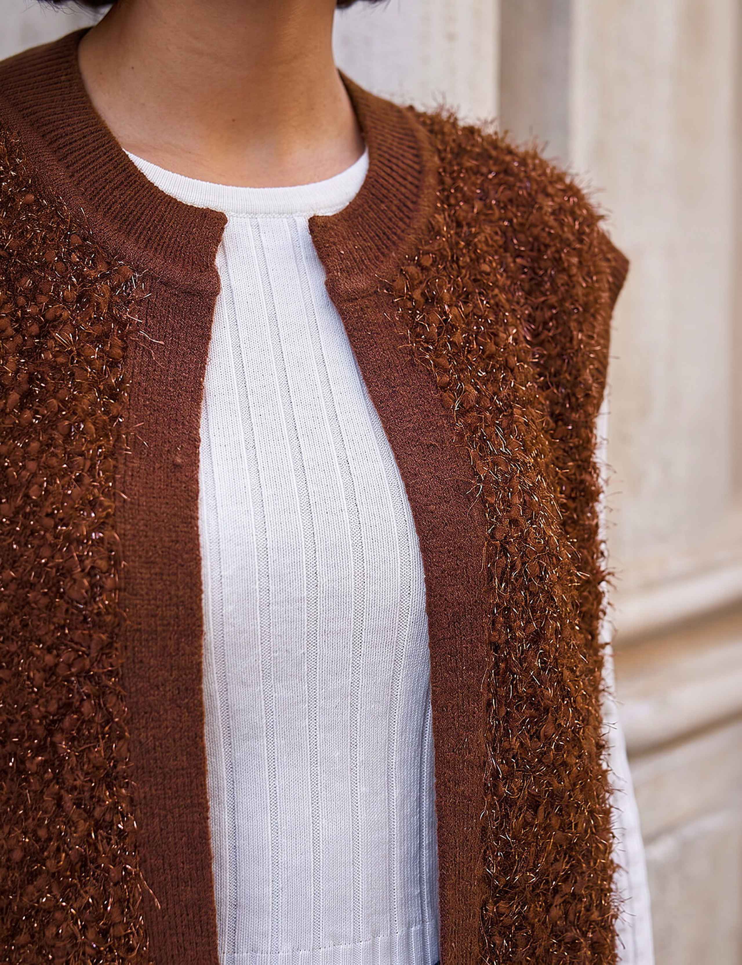 Sparkly Knitted Waistcoat 2 of 4