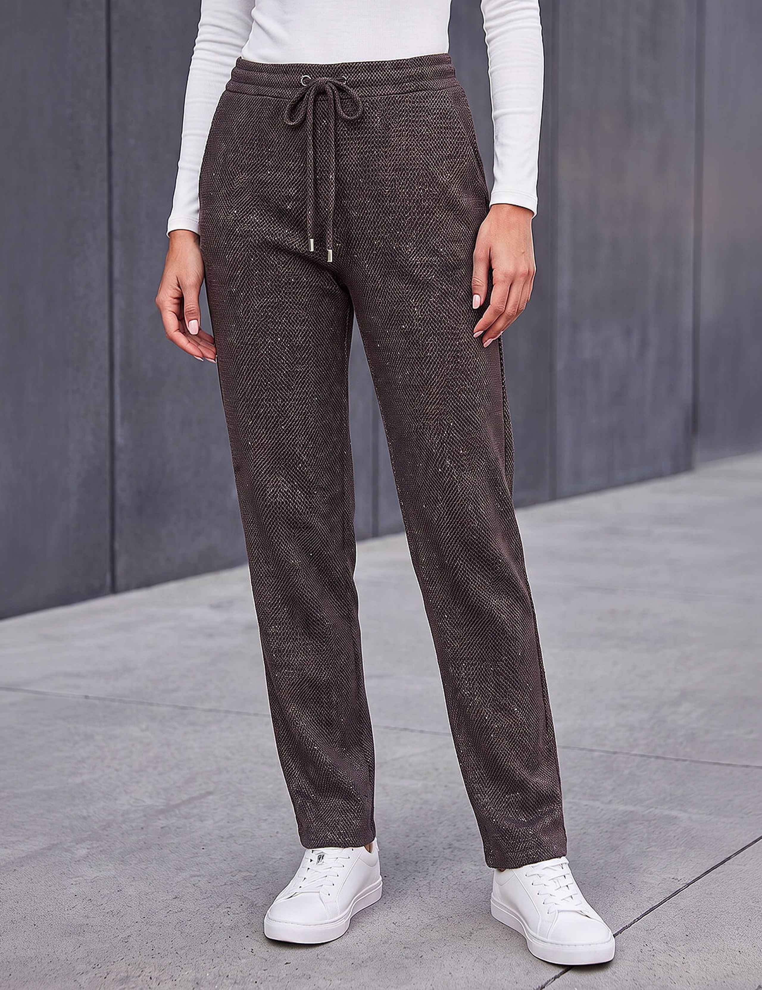 Petite Abstract Trousers with Stretch 2 of 4