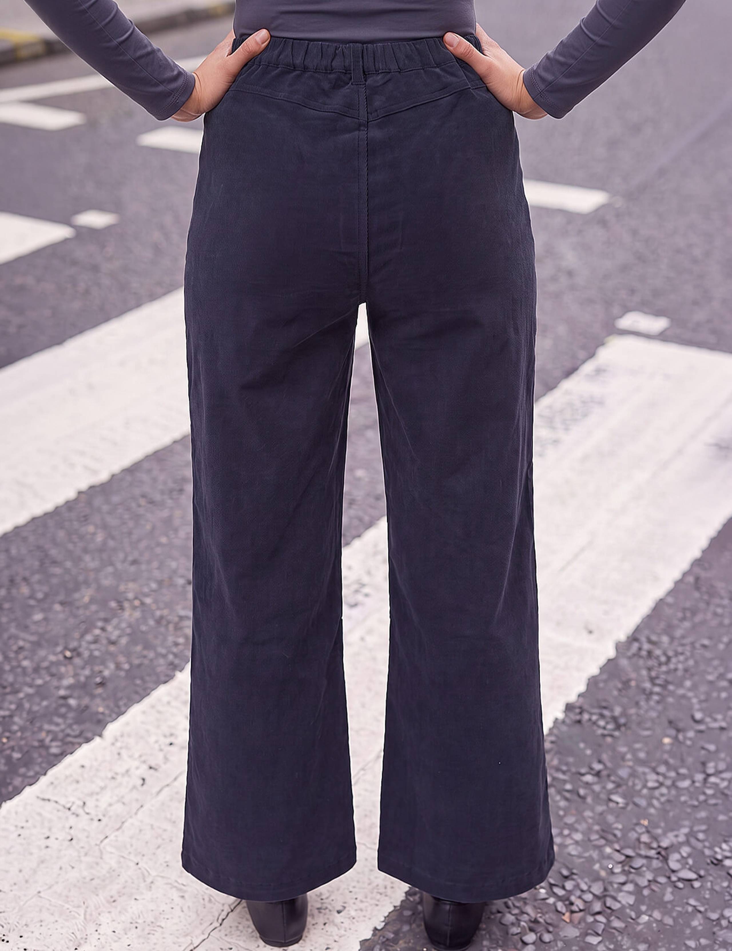 Petite Cotton Rich Cord Wide Leg Trousers 3 of 4