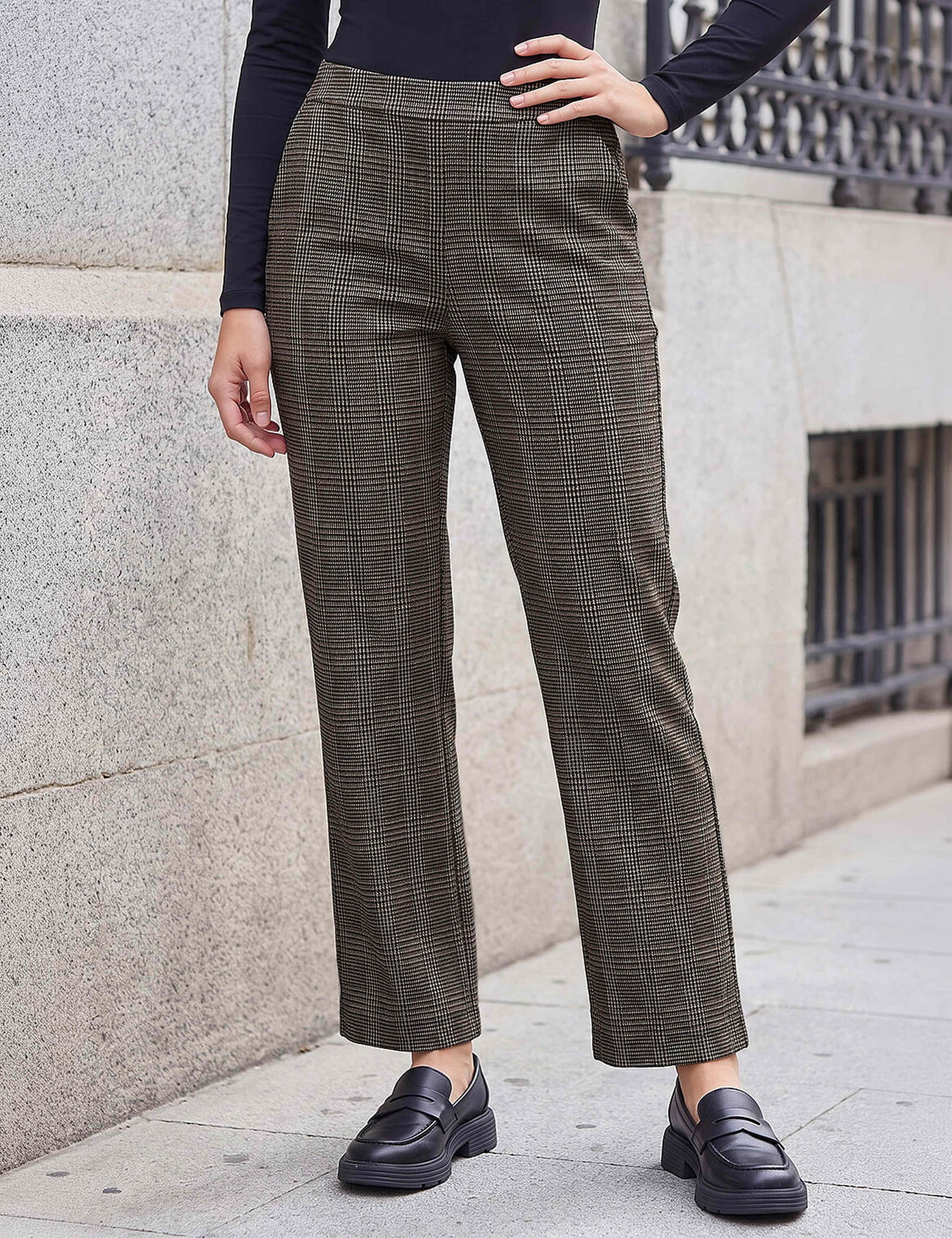 Petite Checked Trousers 2 of 4