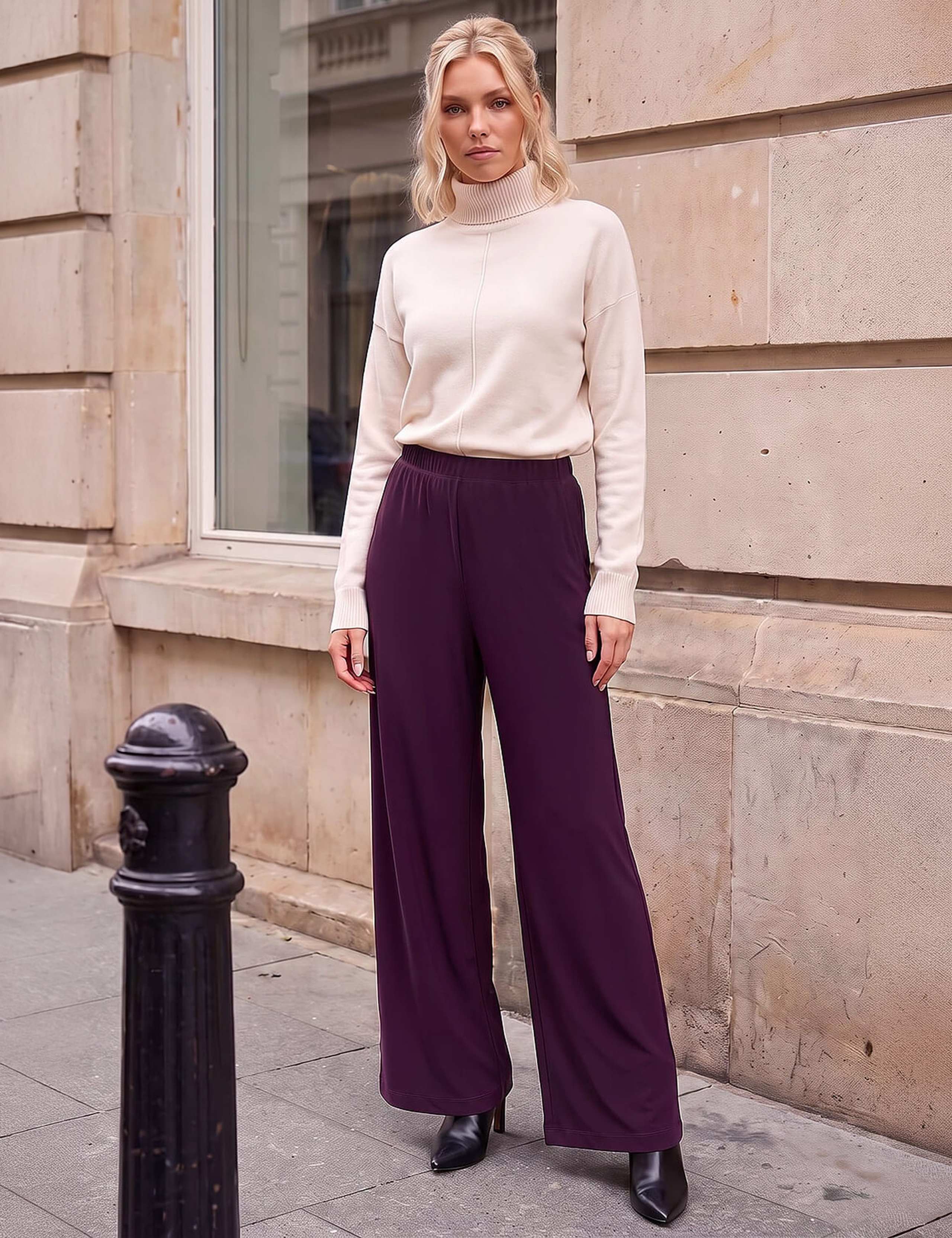 Petite Wide Leg Trousers 3 of 4