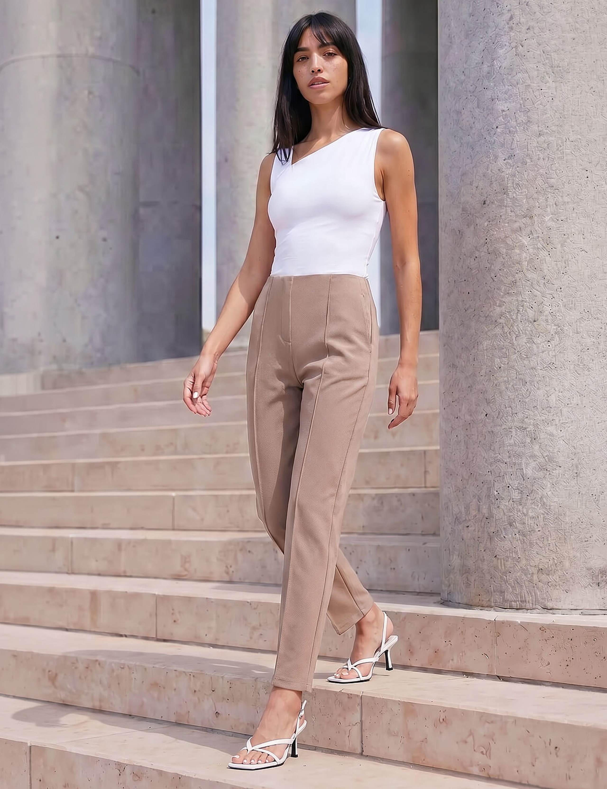 Petite Twill Trousers with Stretch 1 of 4