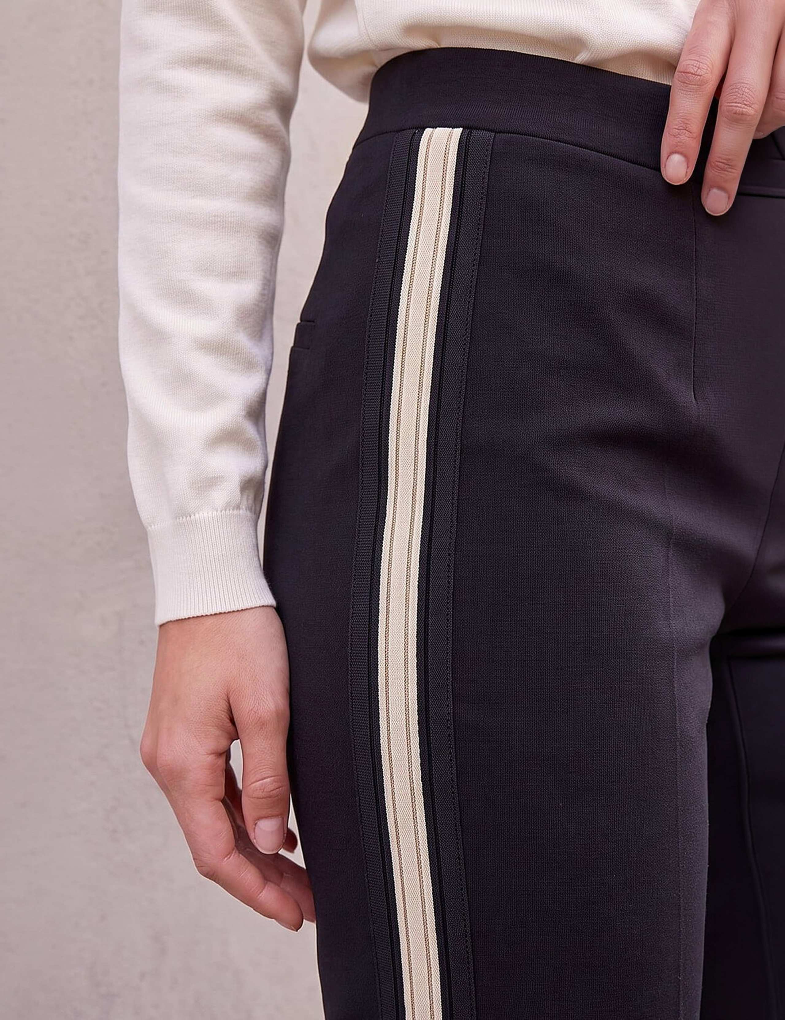 Petite Side Stripe Ponte Trousers 4 of 4