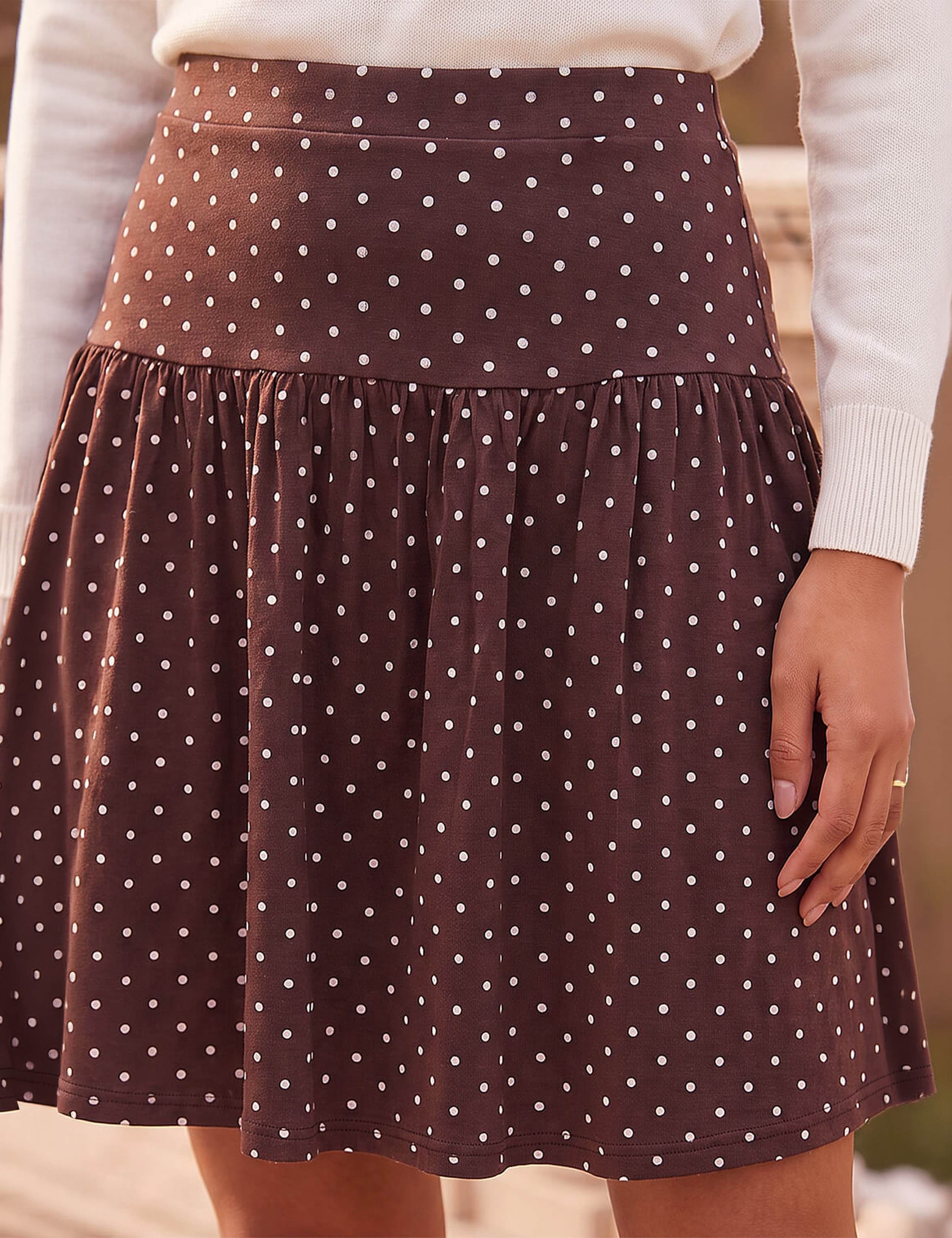 Polka Dot Frill Skater Skirt 4 of 4