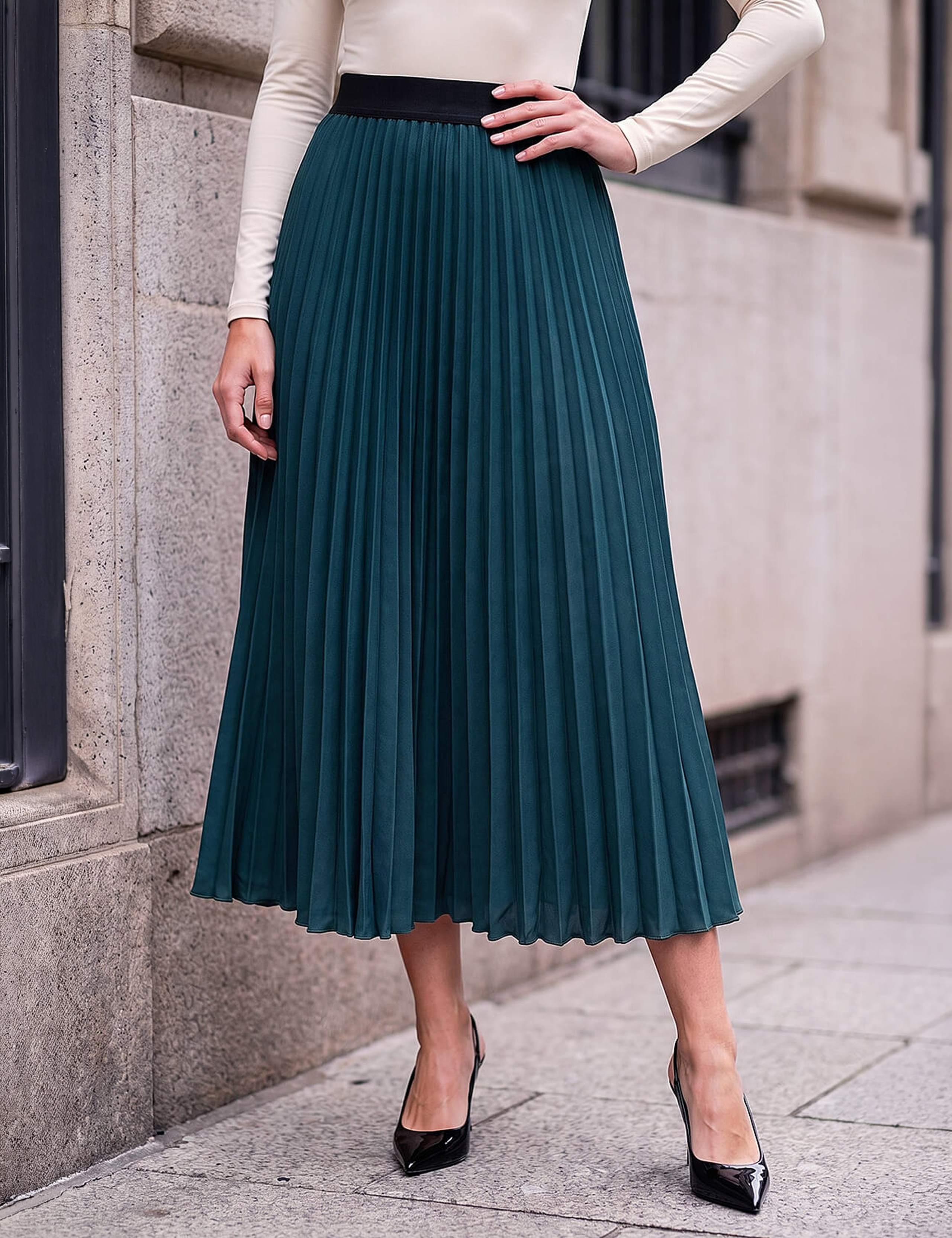 Pleated Midi Skirt 1 of 4