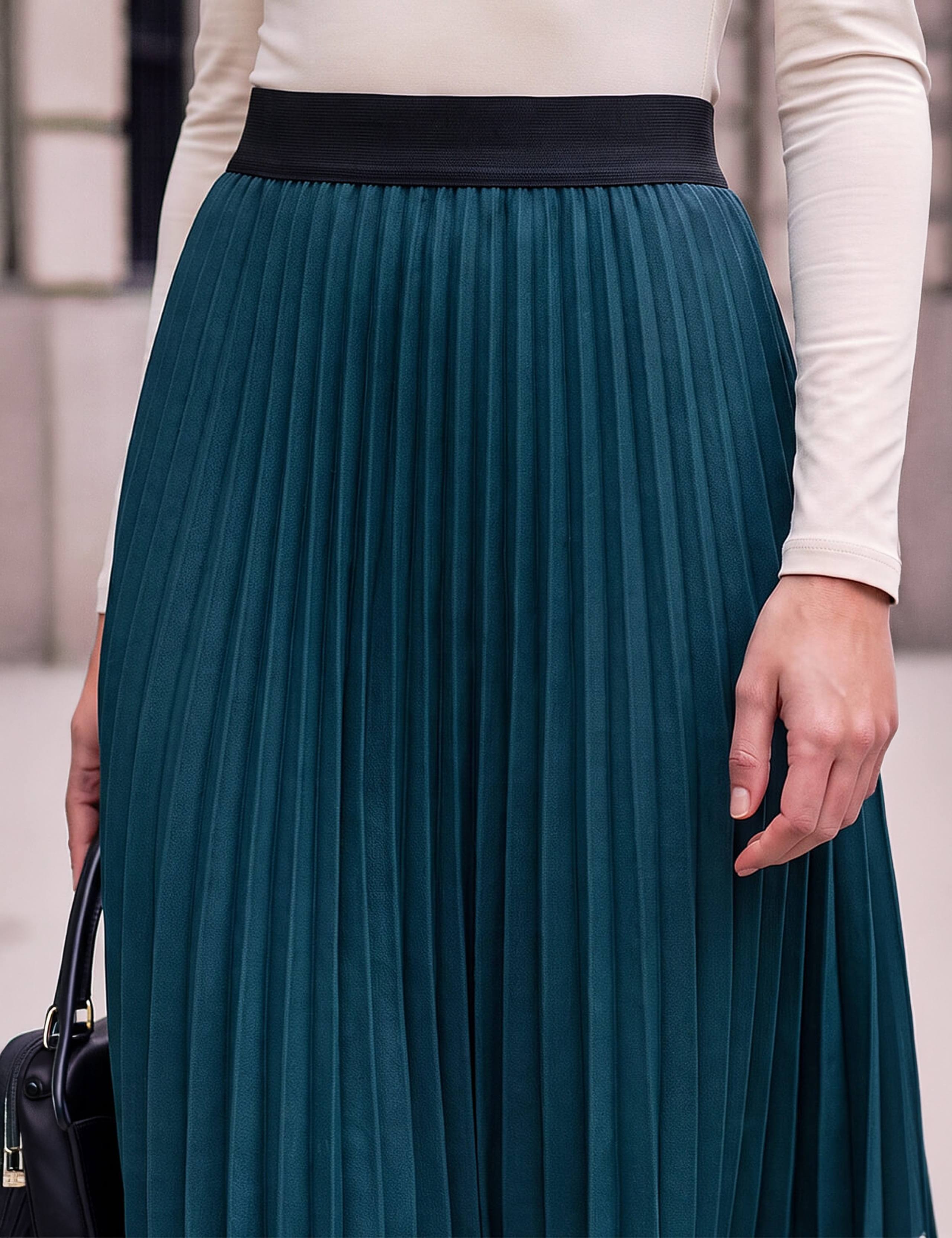 Pleated Midi Skirt 4 of 4