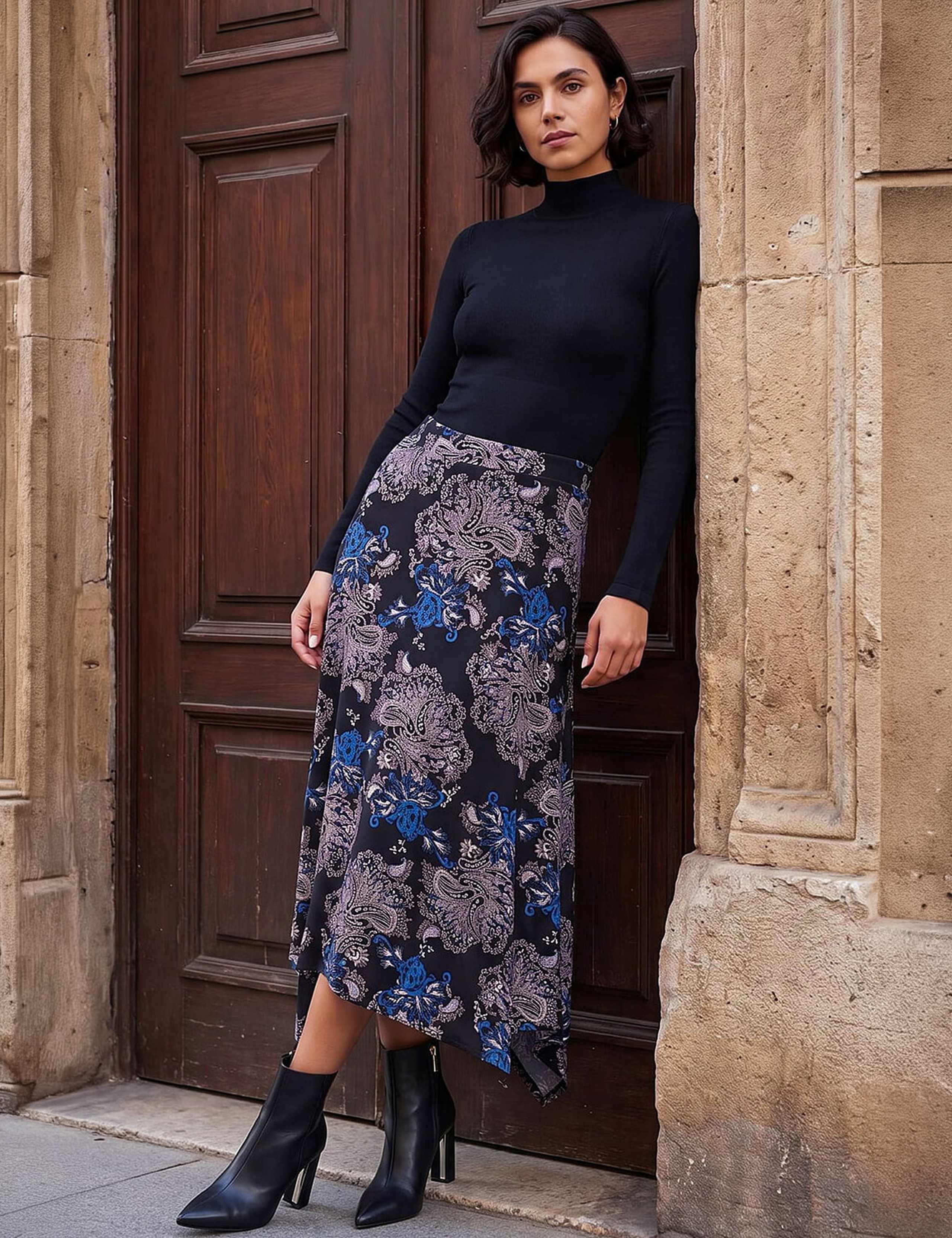 Hanky Hem Print Skirt 3 of 4
