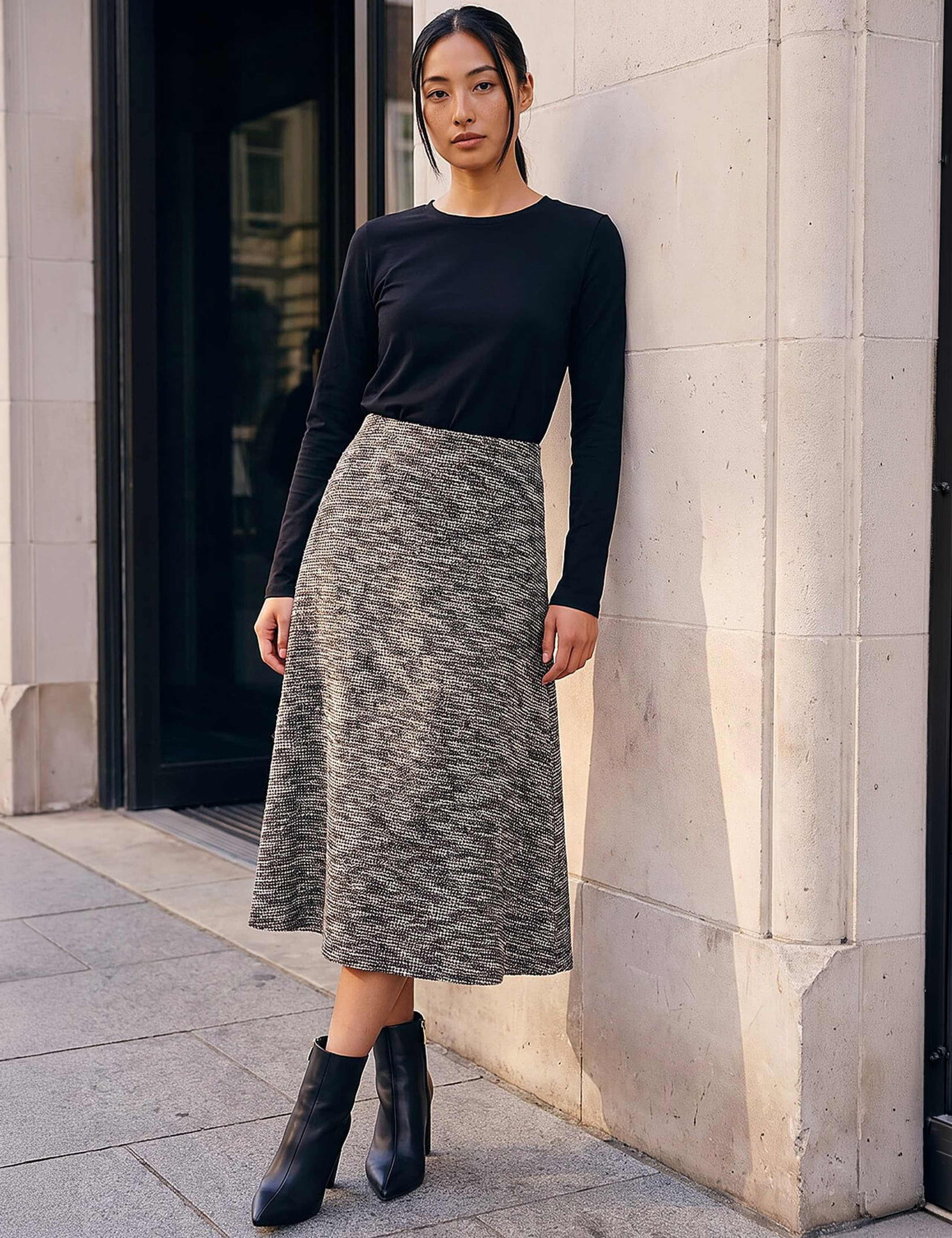 Petite Boucle A-Line Midi Skirt 3 of 4