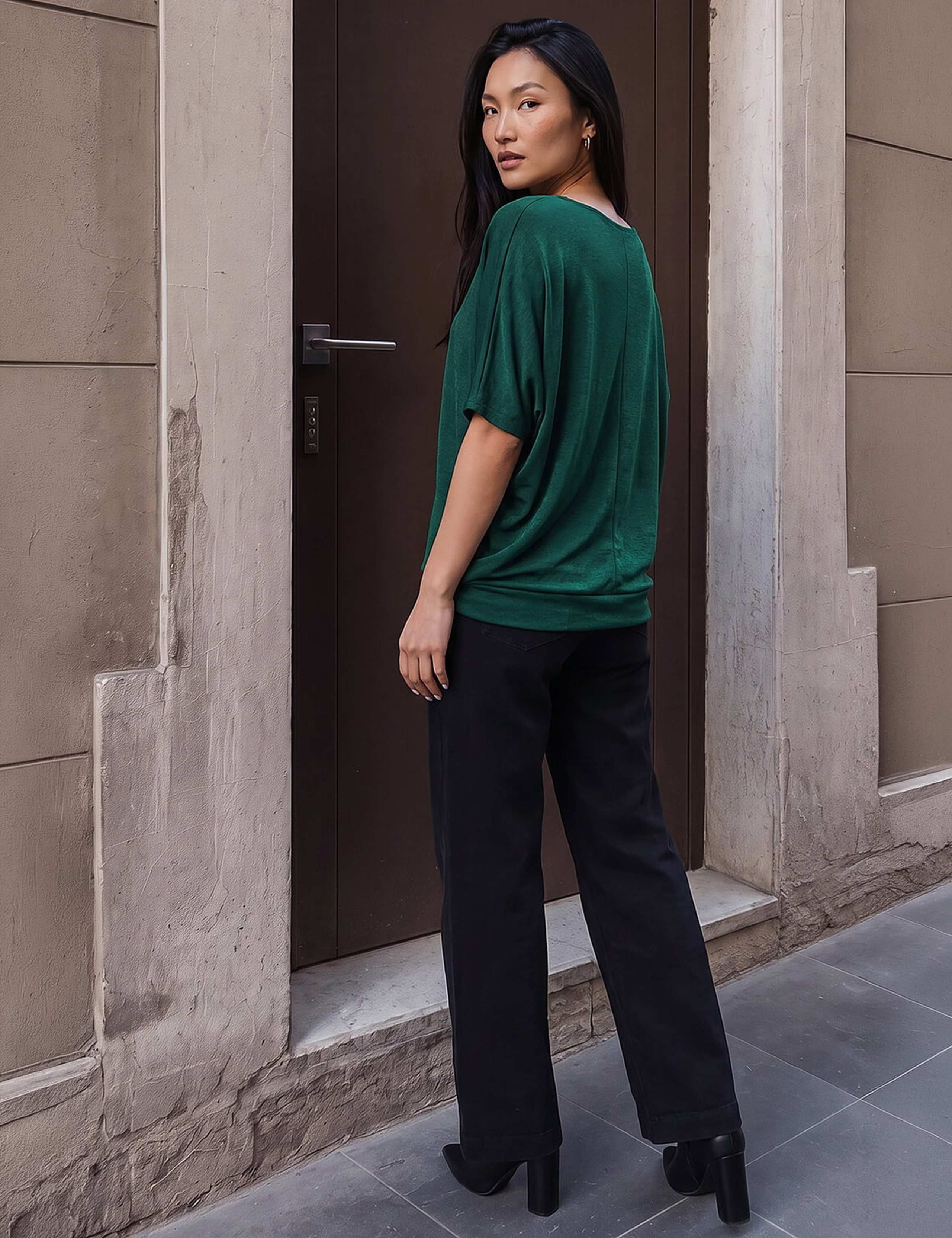 Bubble Hem Stretch Top 4 of 4