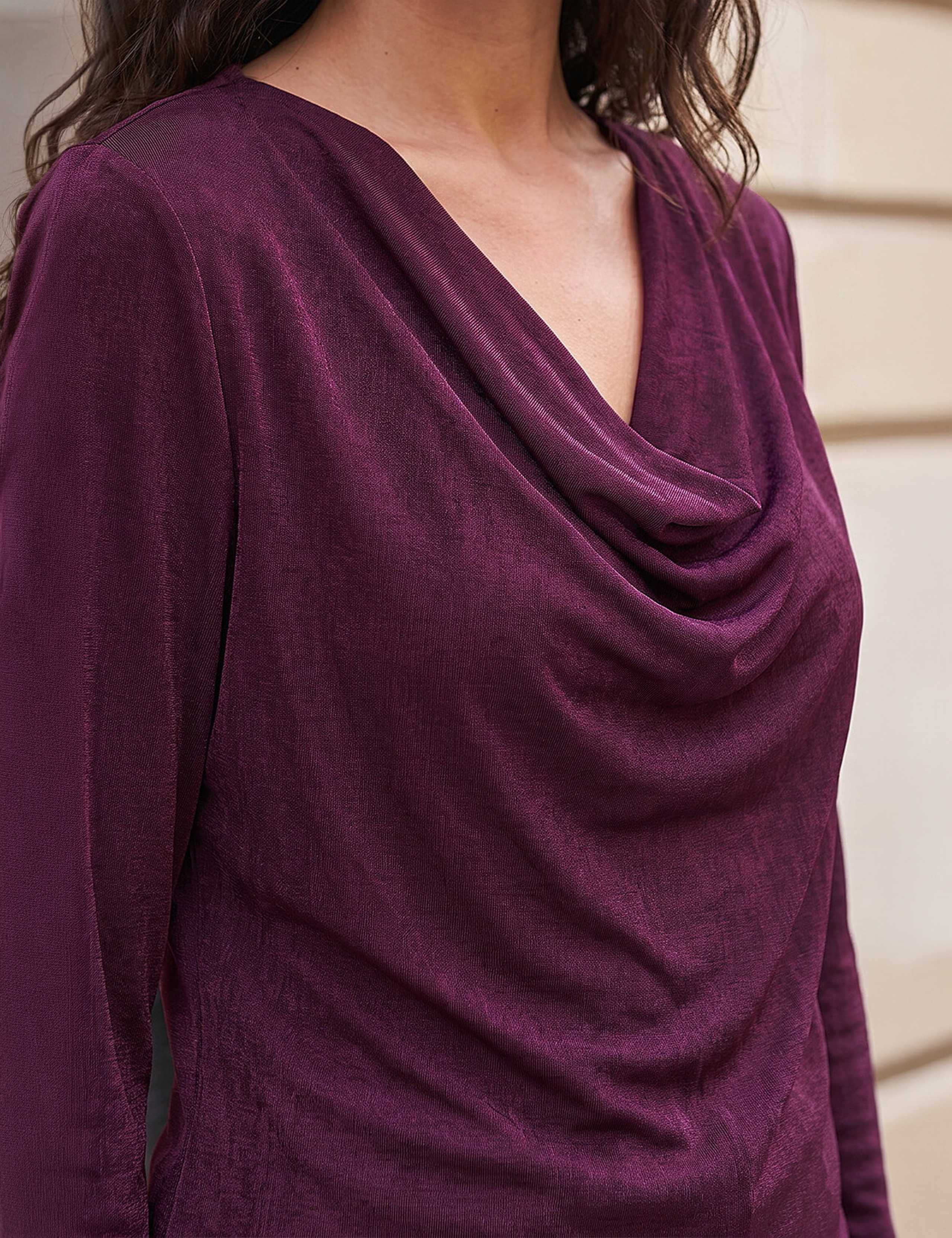 Cowl Neck Regular Fit Top 4 of 4