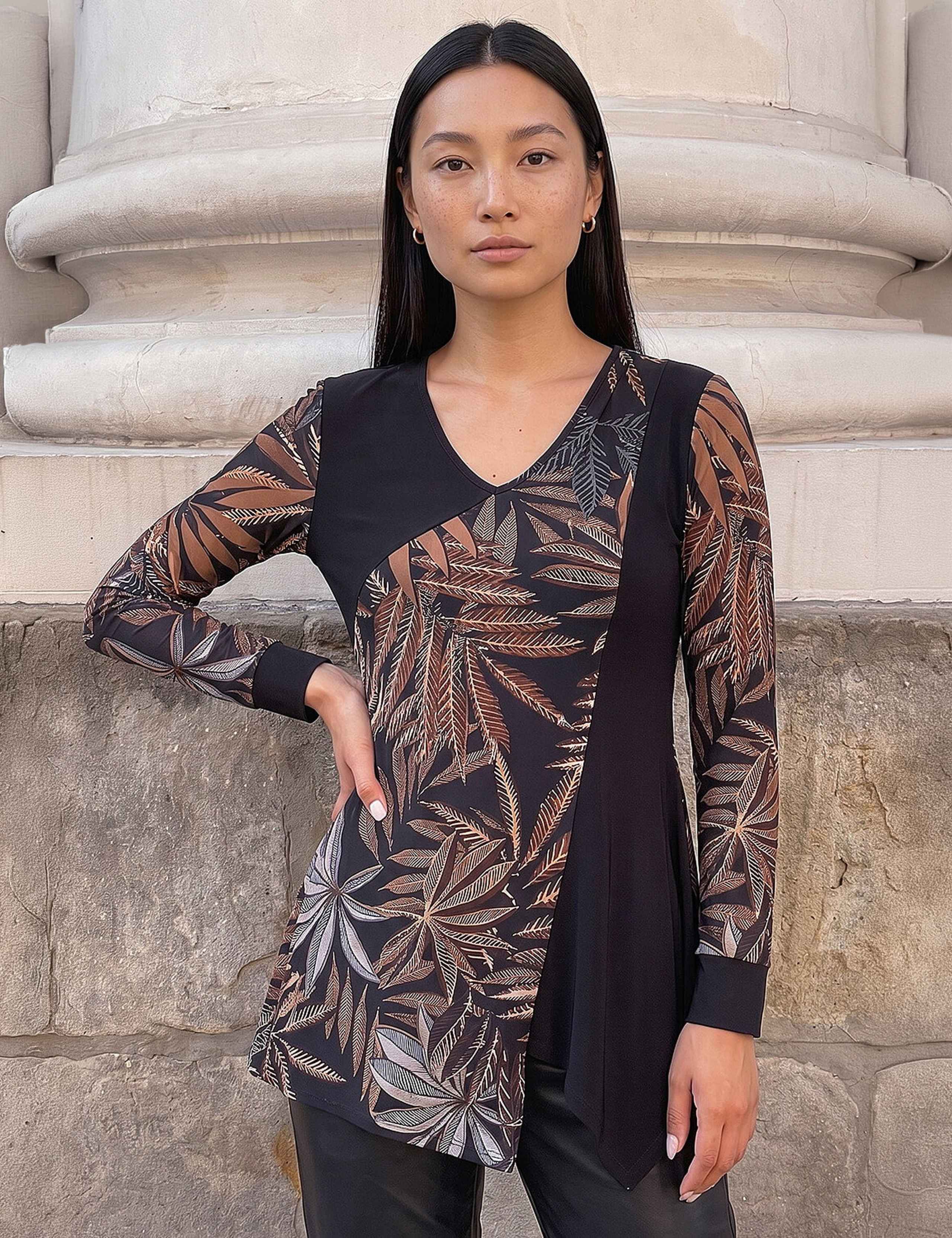 Asymmetric Neck Top 1 of 4