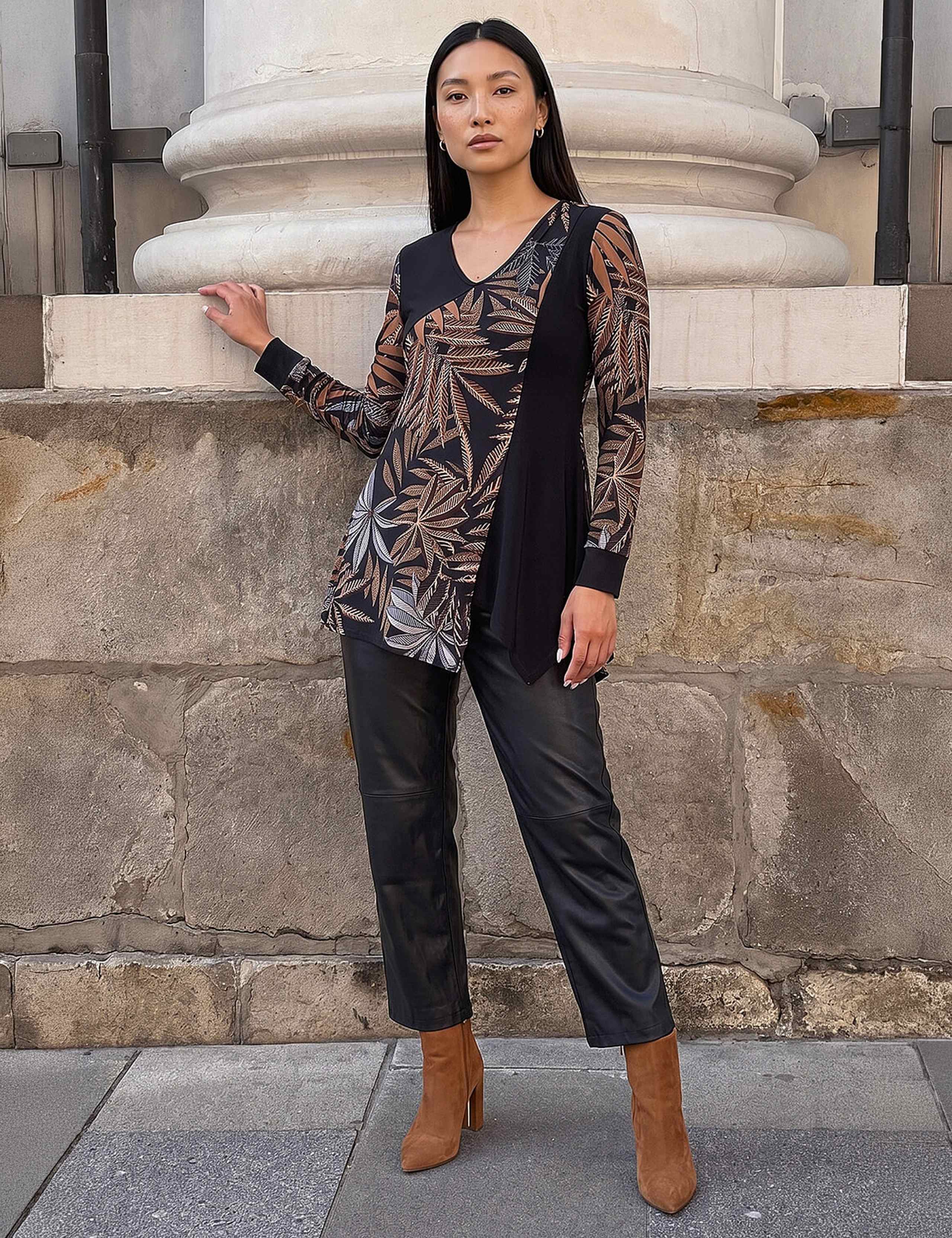 Asymmetric Neck Top 2 of 4