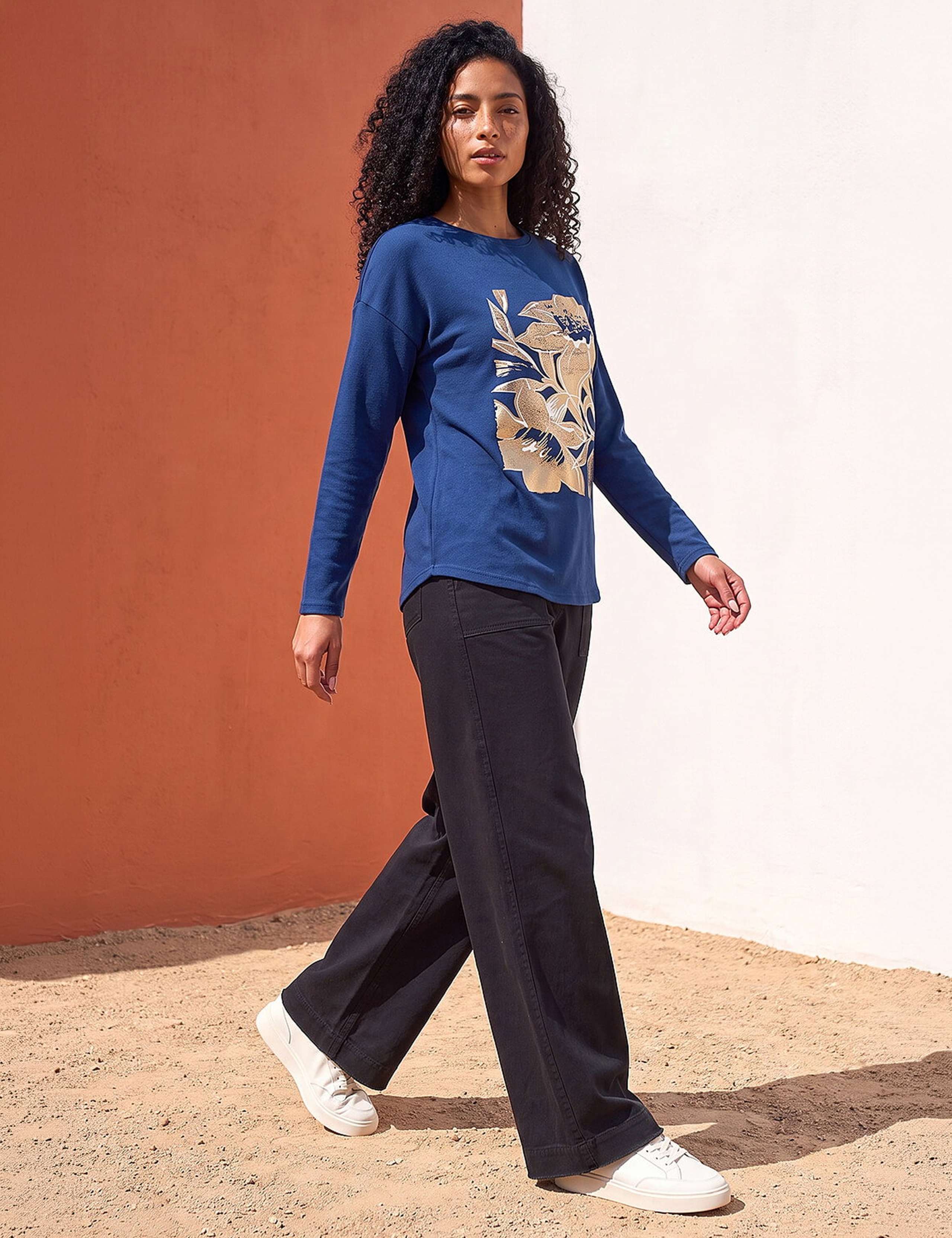 Foil Print Regular Fit Top 2 of 4