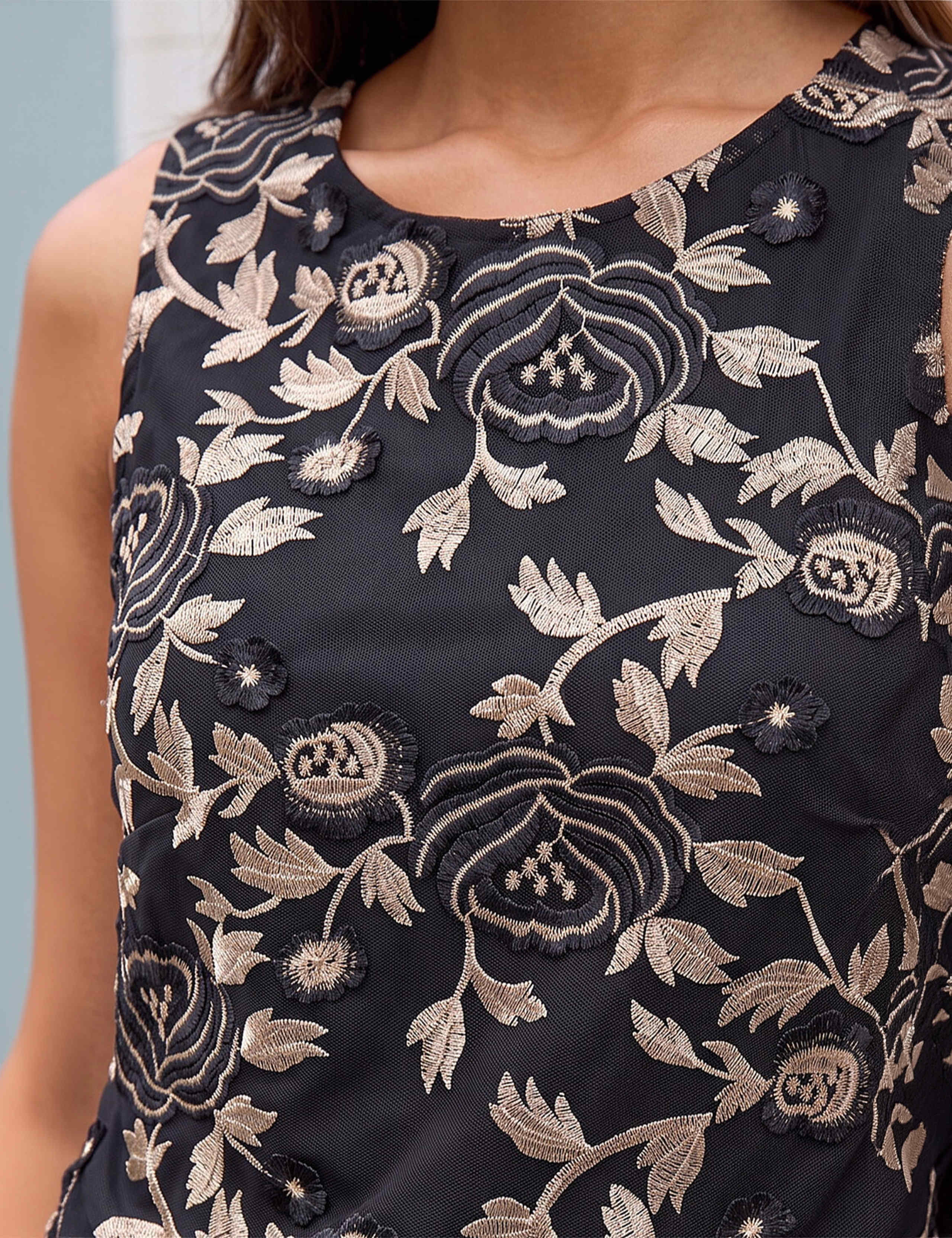 Floral Foil Print Top 4 of 4