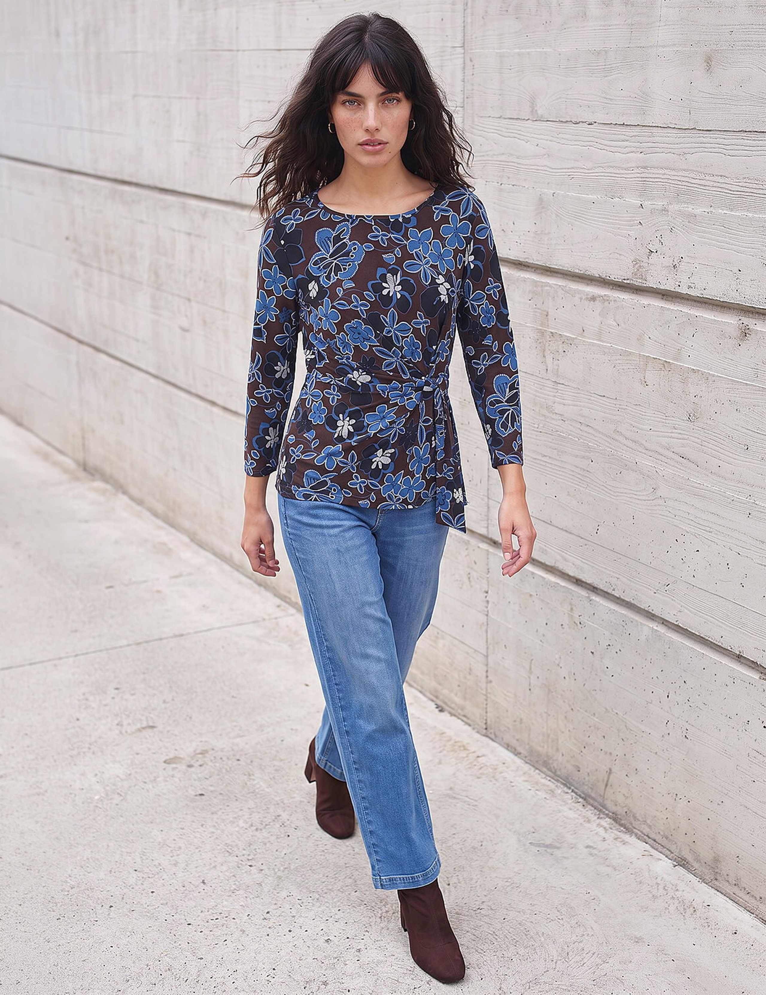 Floral Side Tie Top 3 of 4