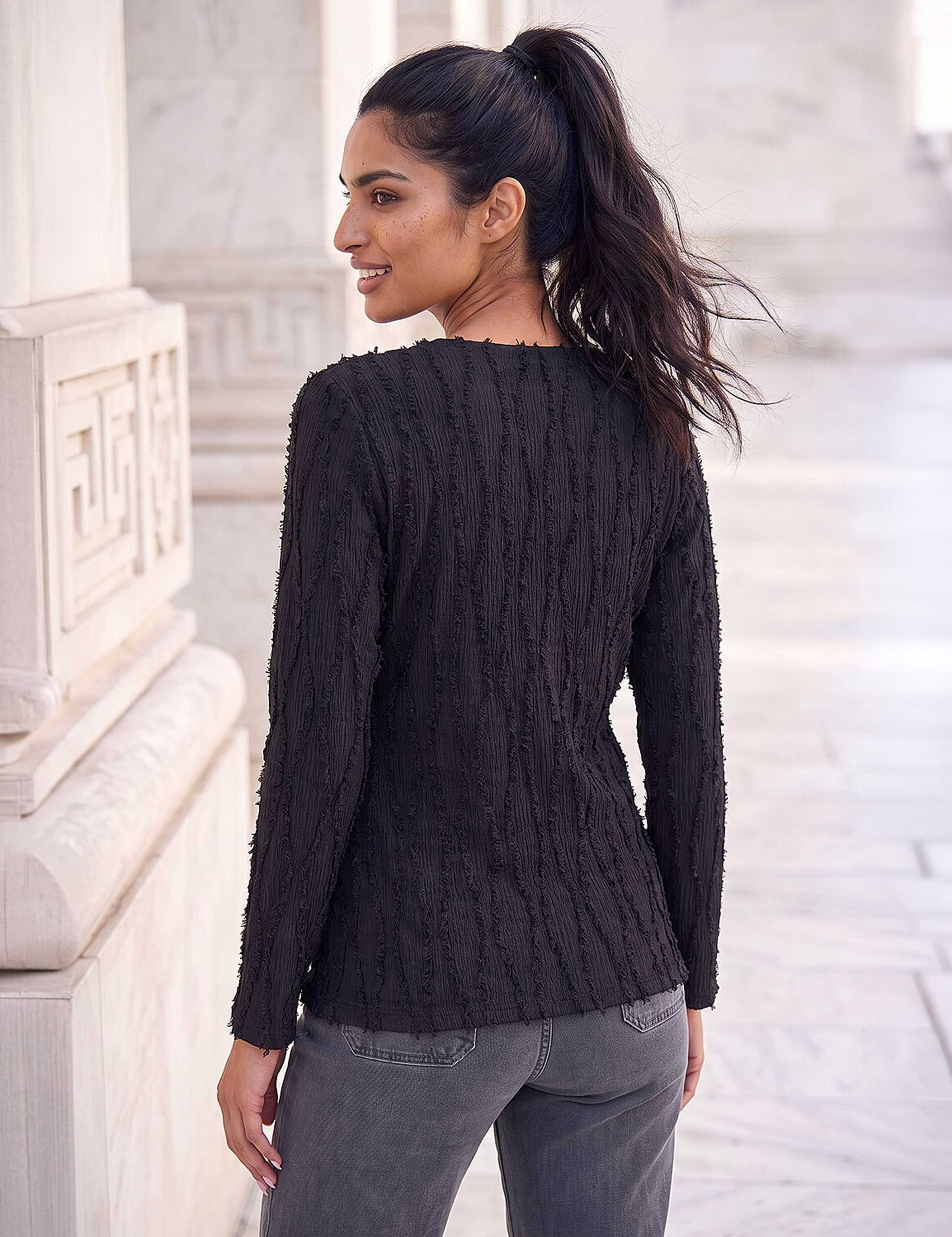 Textured Regular Fit Hardware Detail Top 2 of 4