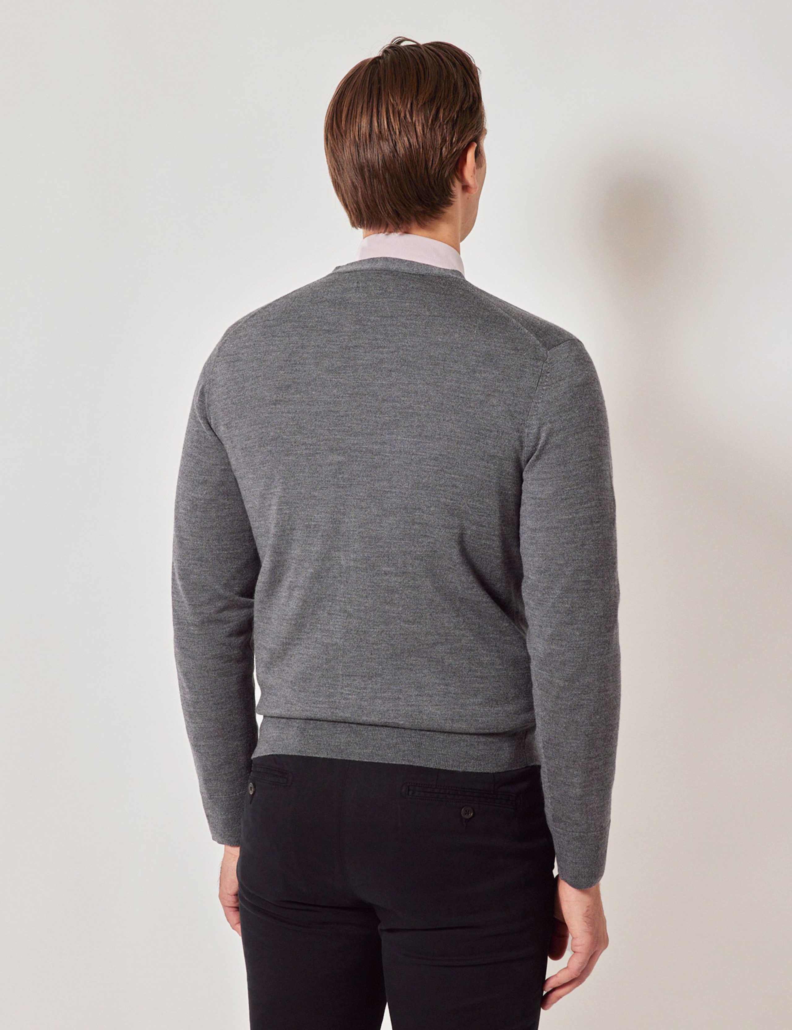 Pure Merino Wool V-Neck Cardigan 2 of 2