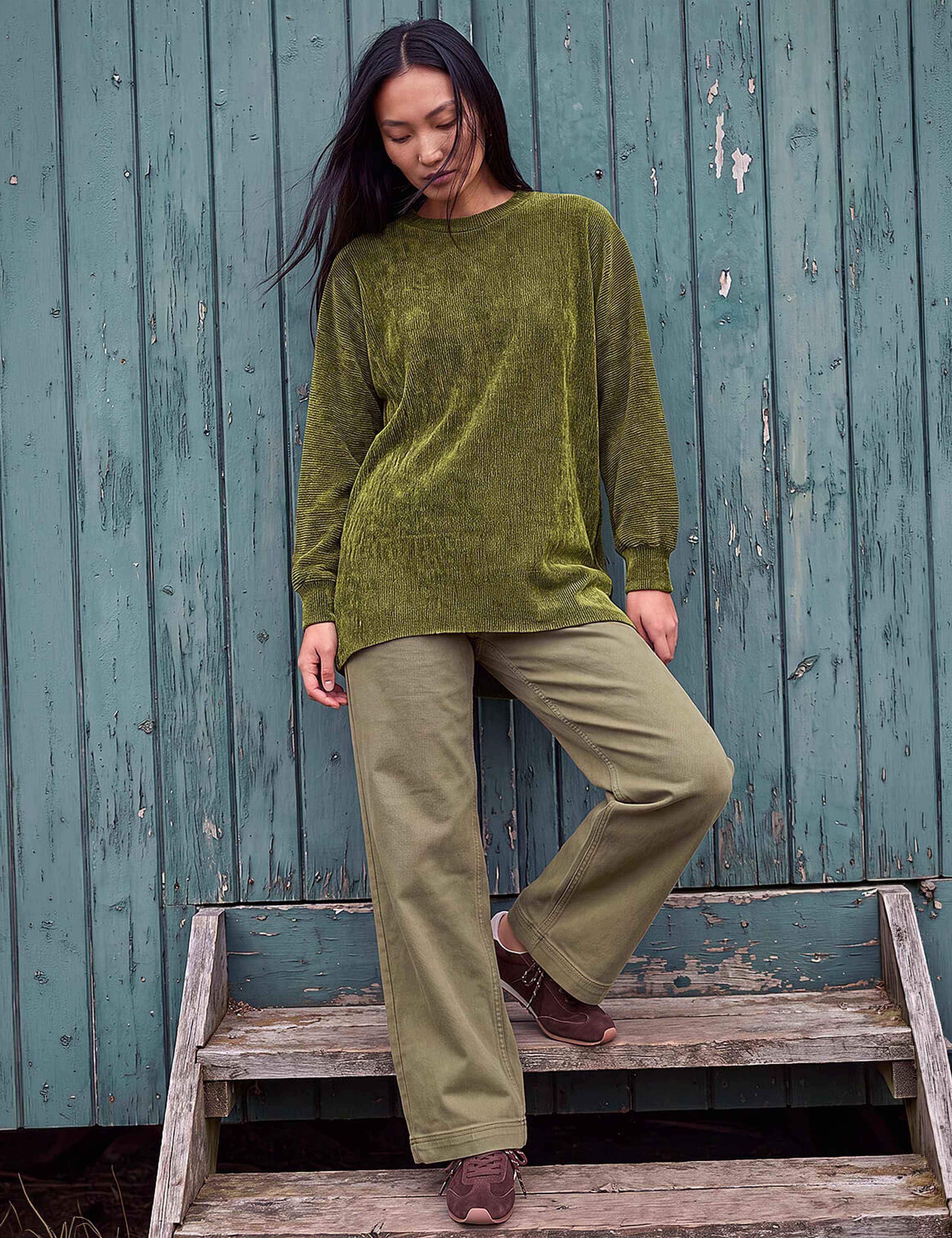 Ribbed High Low Hem Top 3 of 4