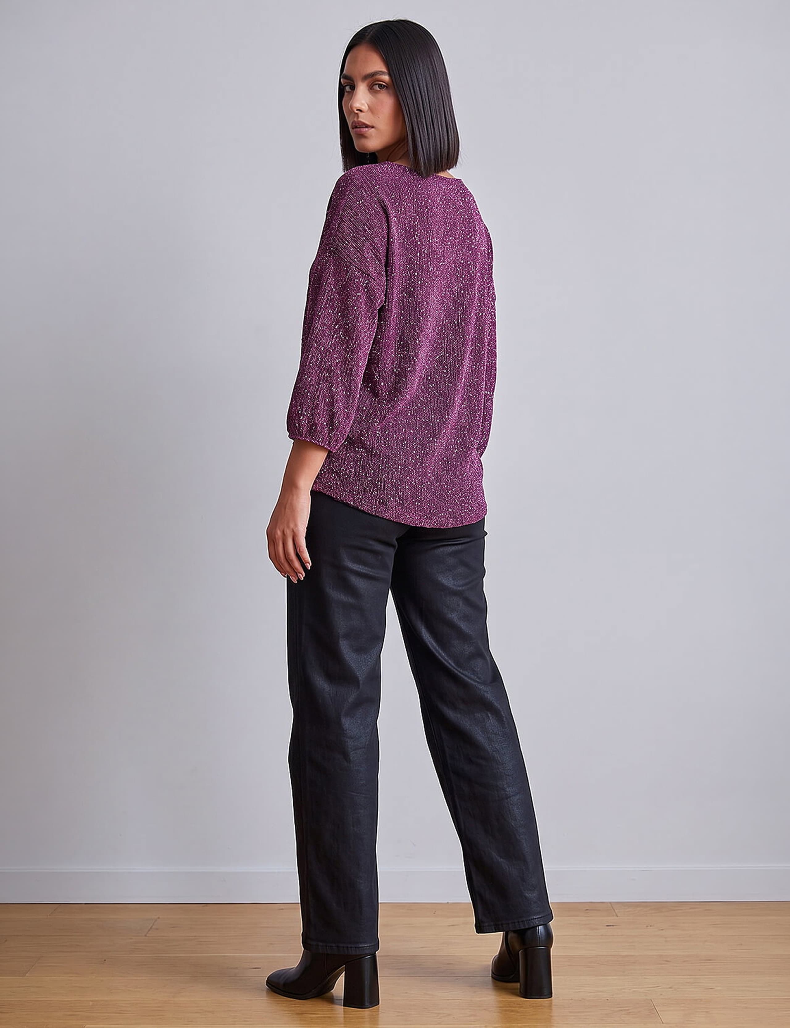 Textured Shimmer Top 3 of 4