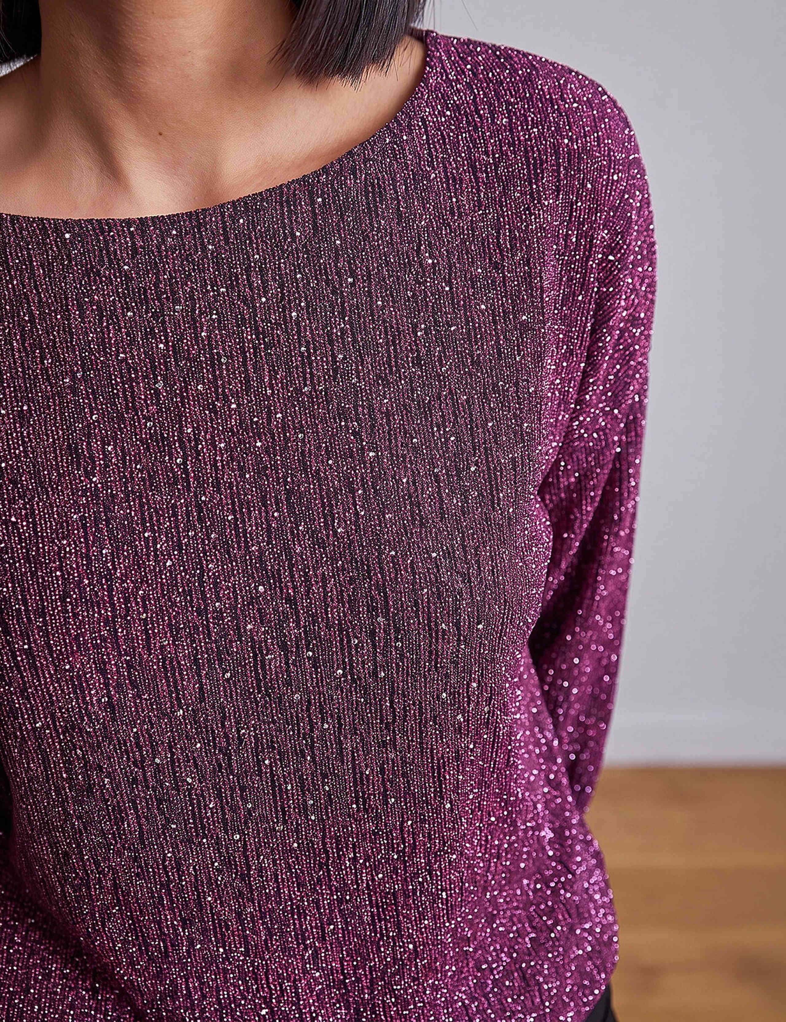 Textured Shimmer Top 4 of 4