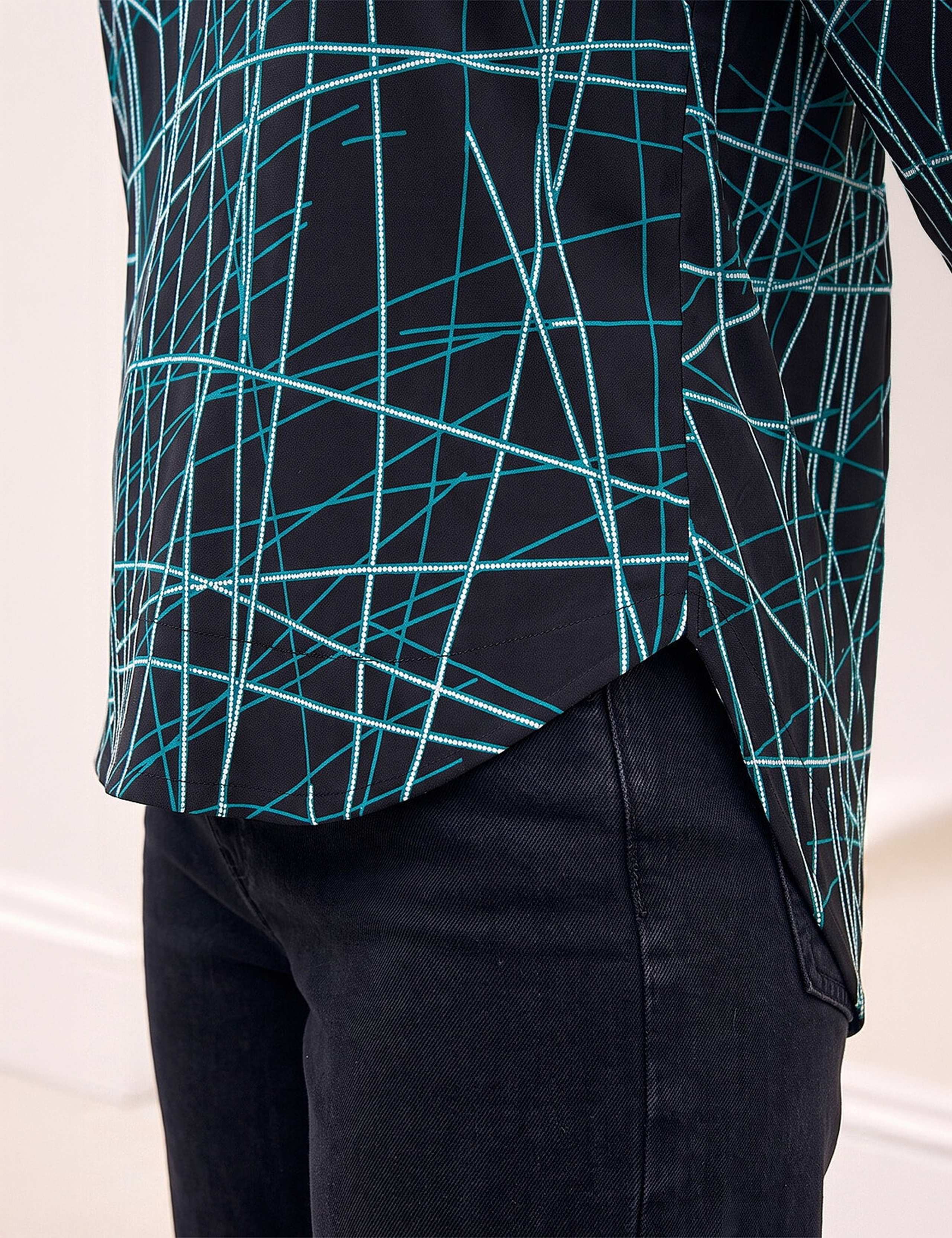 Printed V Neck Top 4 of 4