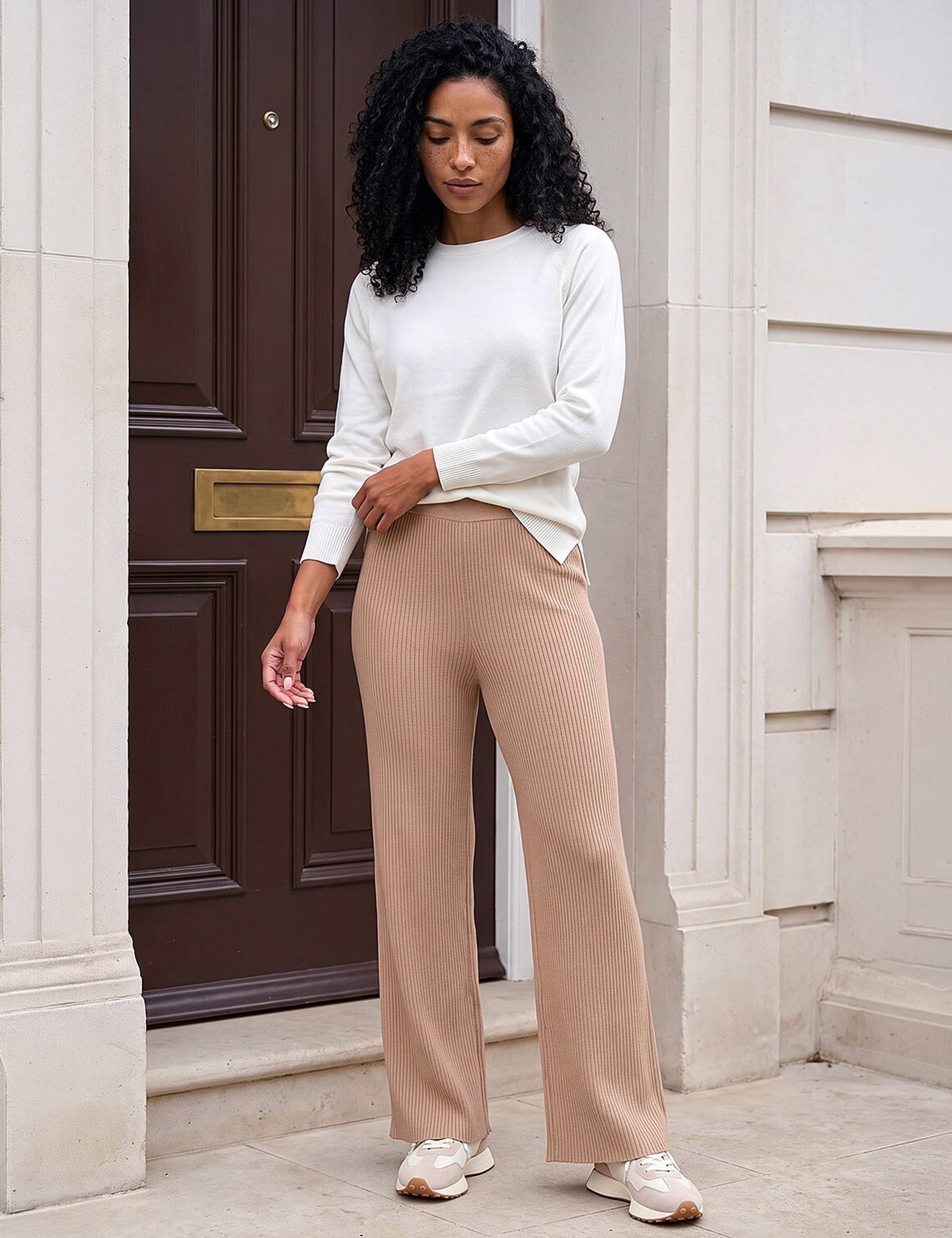 Ribbed Knitted Trousers 2 of 4