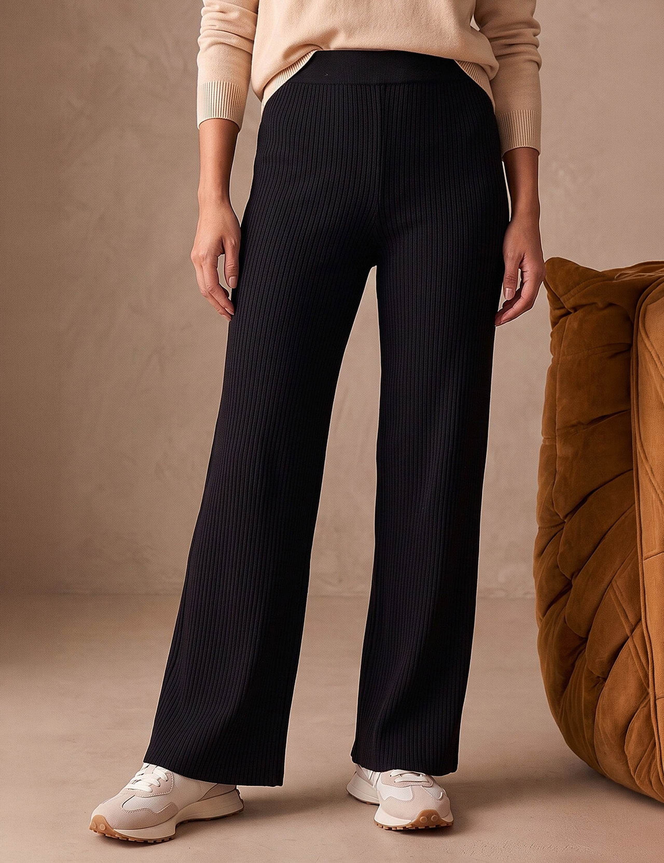 Ribbed Knitted Trousers 2 of 4