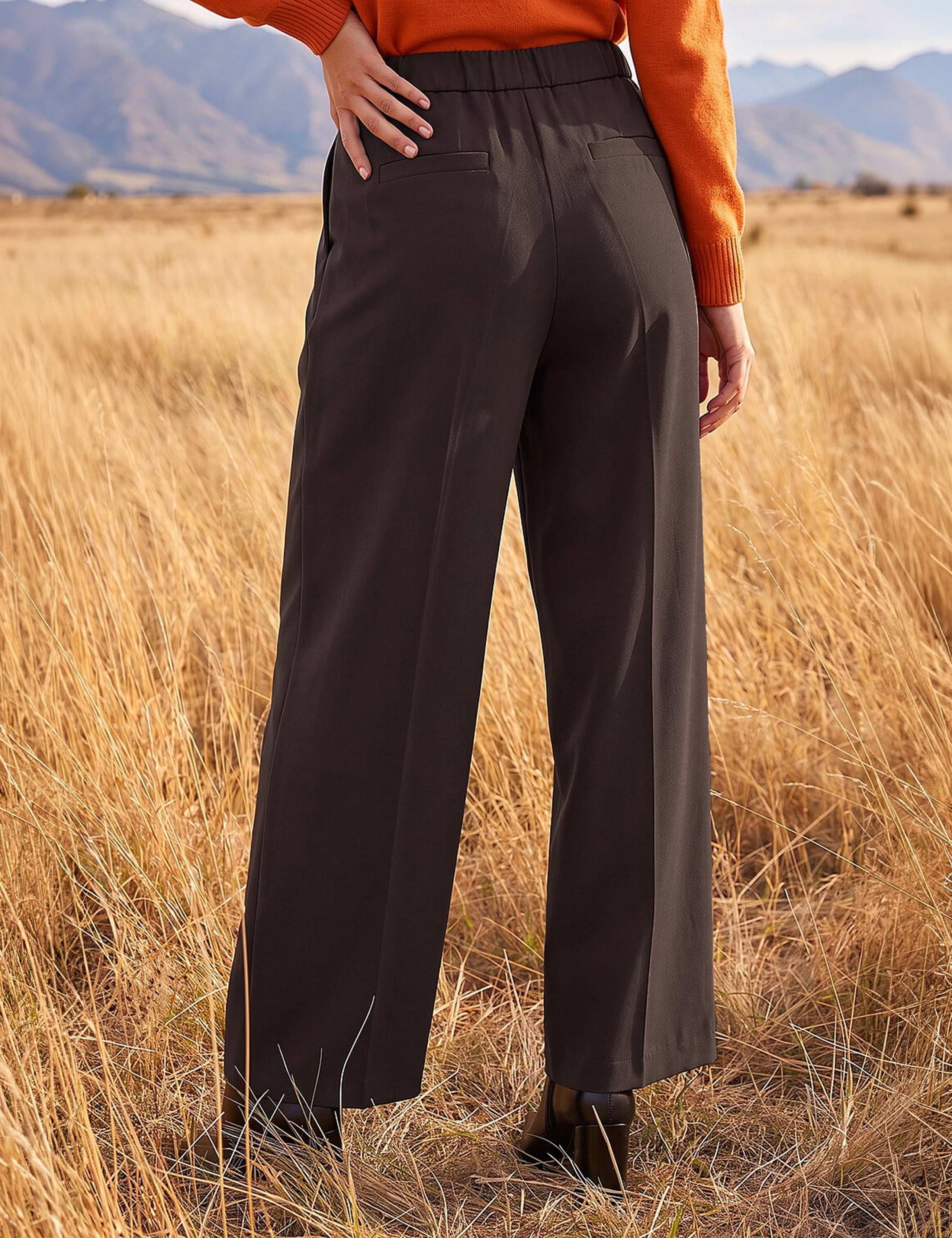 Skinny Tie Wide Leg Trousers 3 of 4