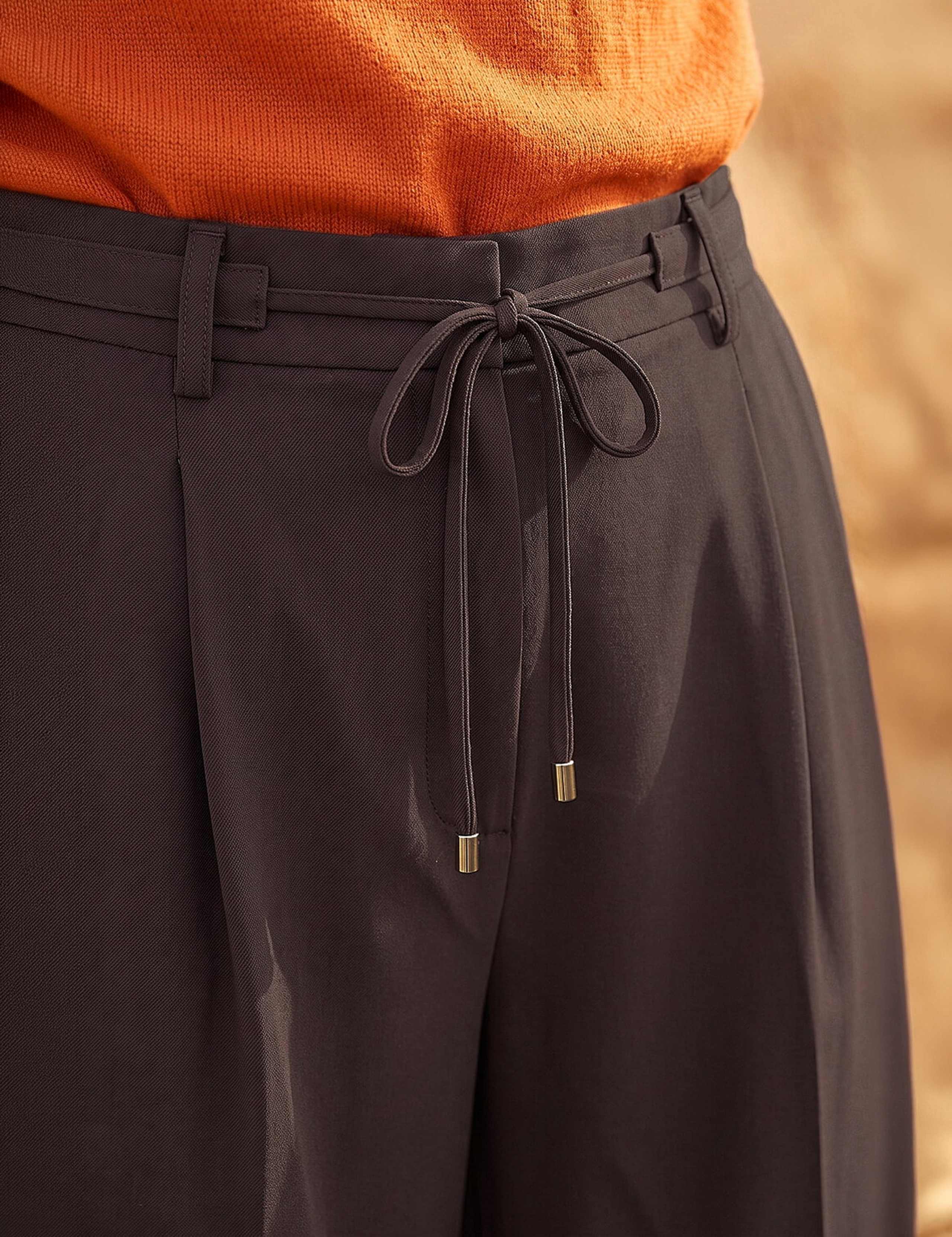 Skinny Tie Wide Leg Trousers 4 of 4