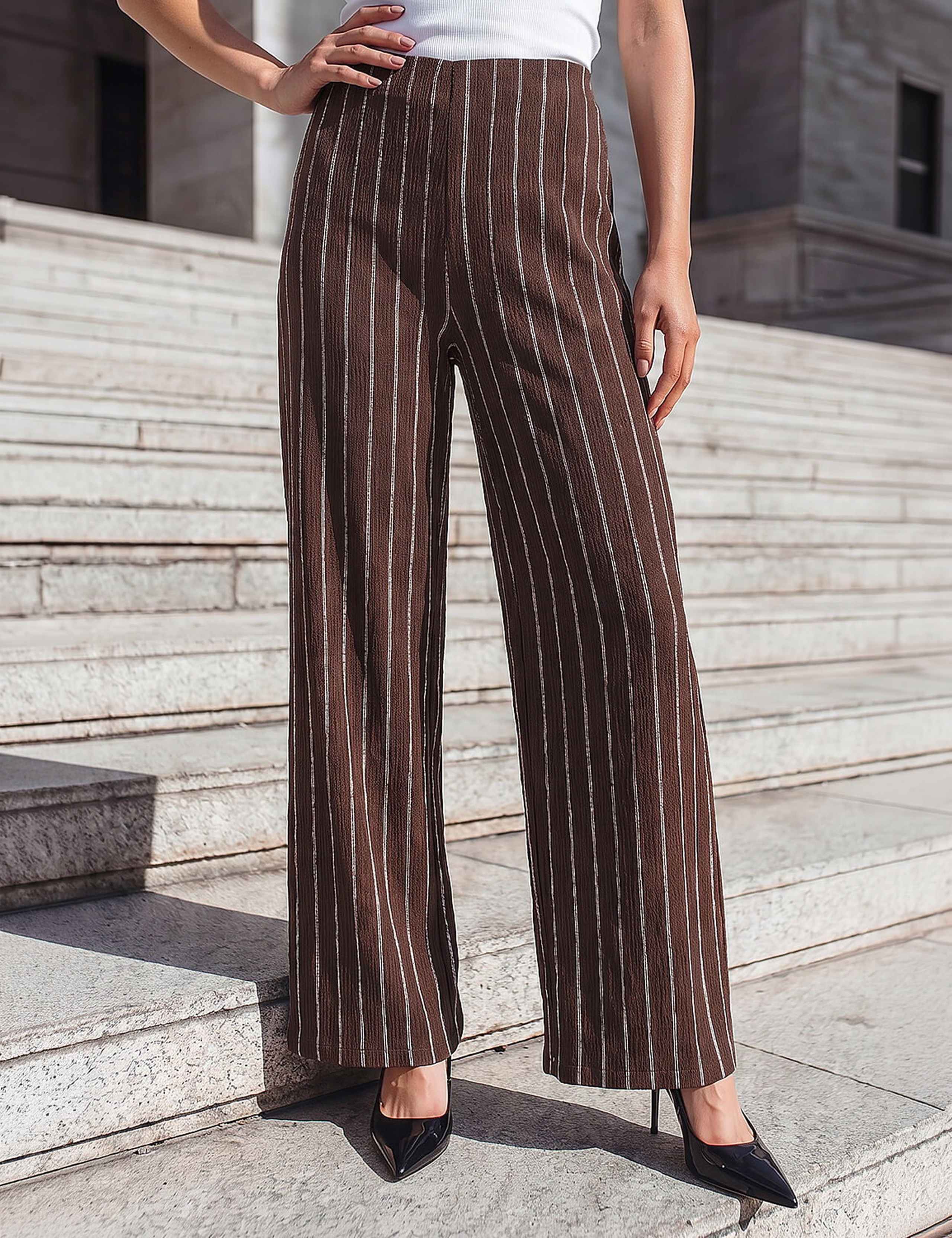 Textured Striped Trousers 1 of 4