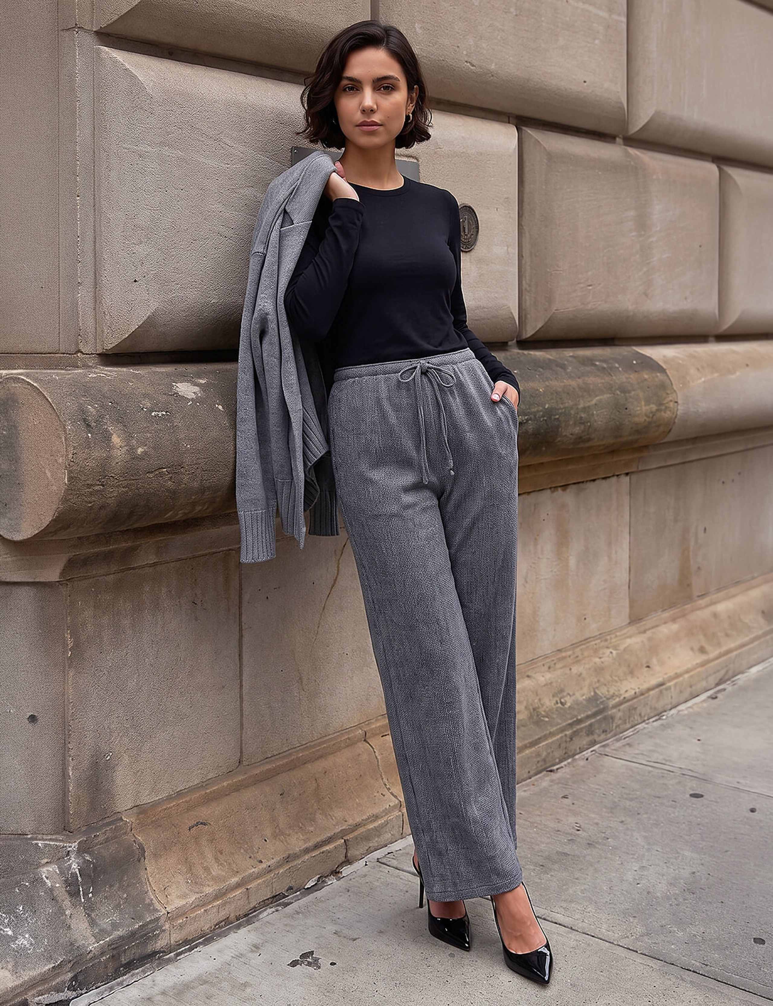 Textured Trousers with Stretch 2 of 4