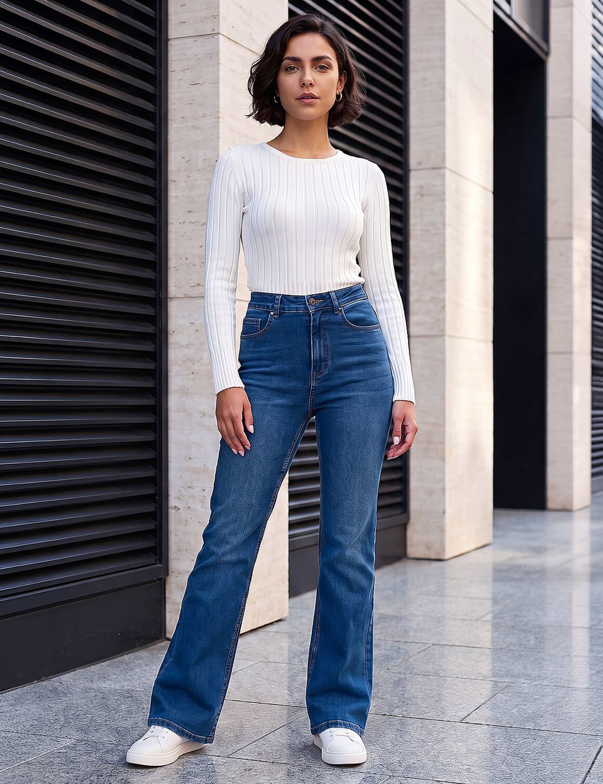 Mid Rise Bootcut Jeans 2 of 4