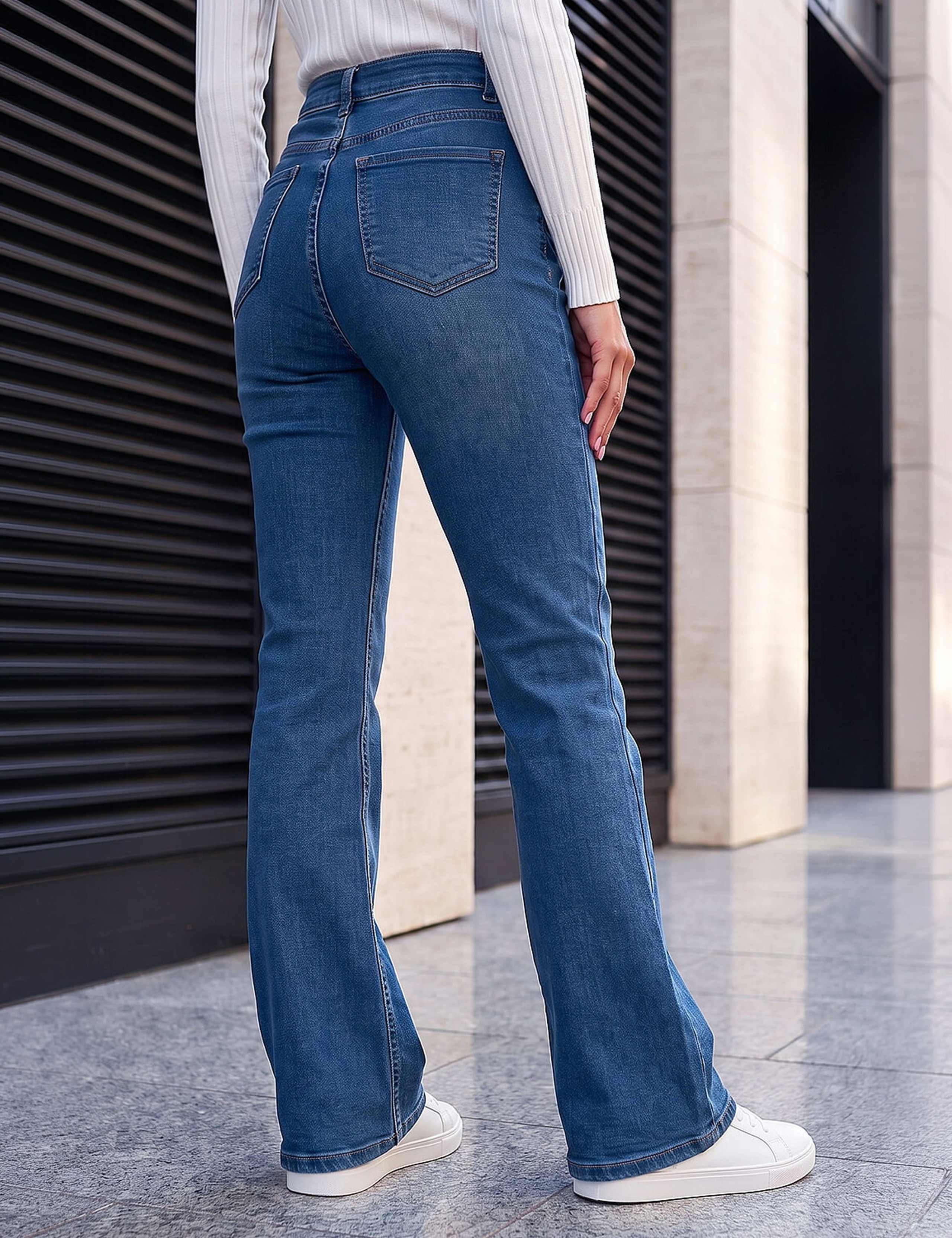 Mid Rise Bootcut Jeans 3 of 4