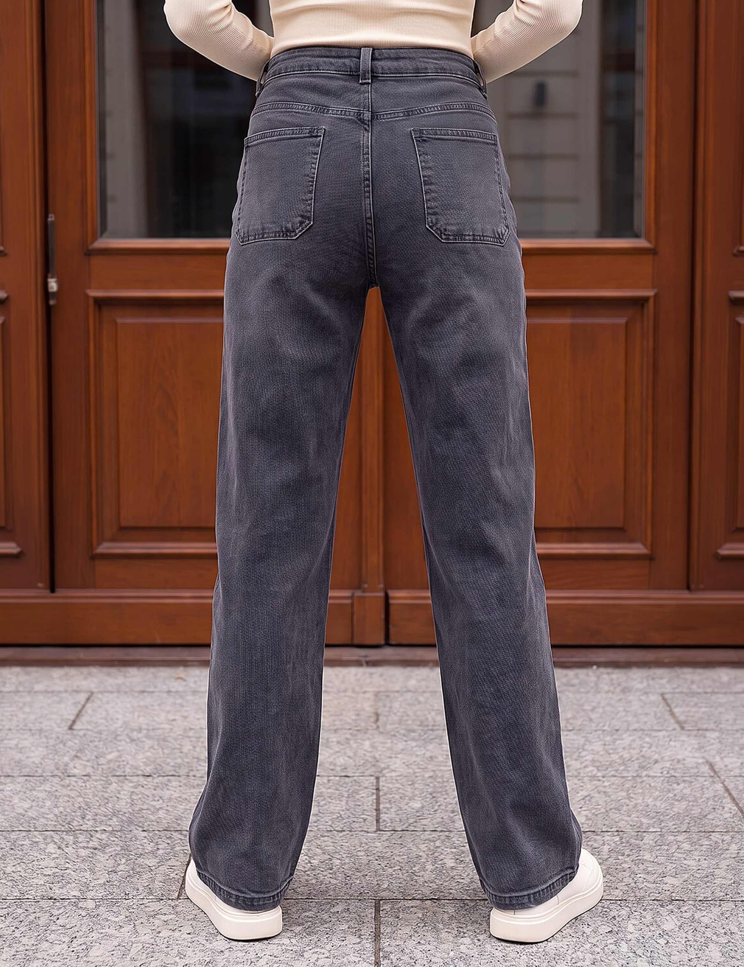 Cotton Rich Wide Leg Jeans 2 of 4