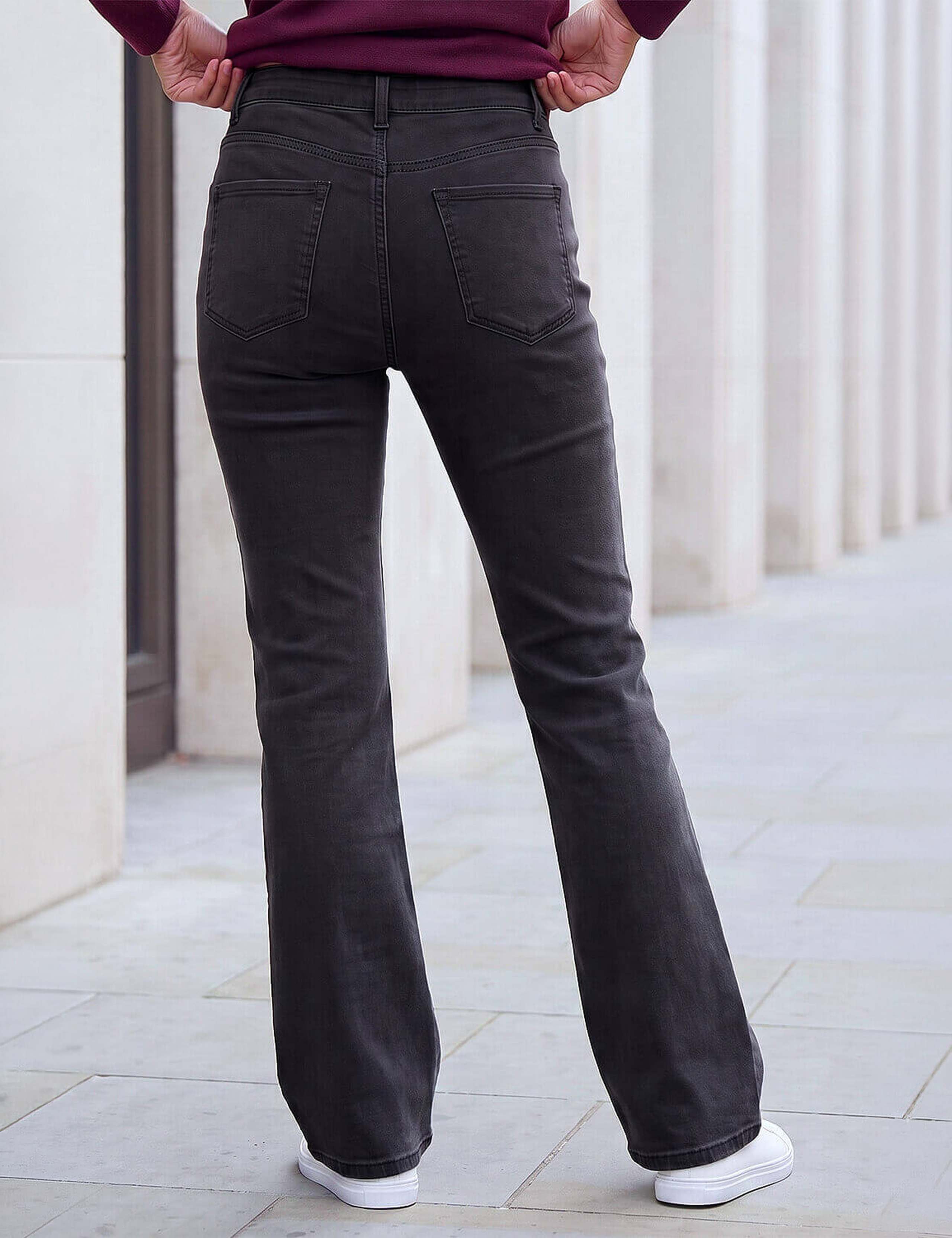 Petite Mid Rise Stretch Bootcut Jeans 2 of 4