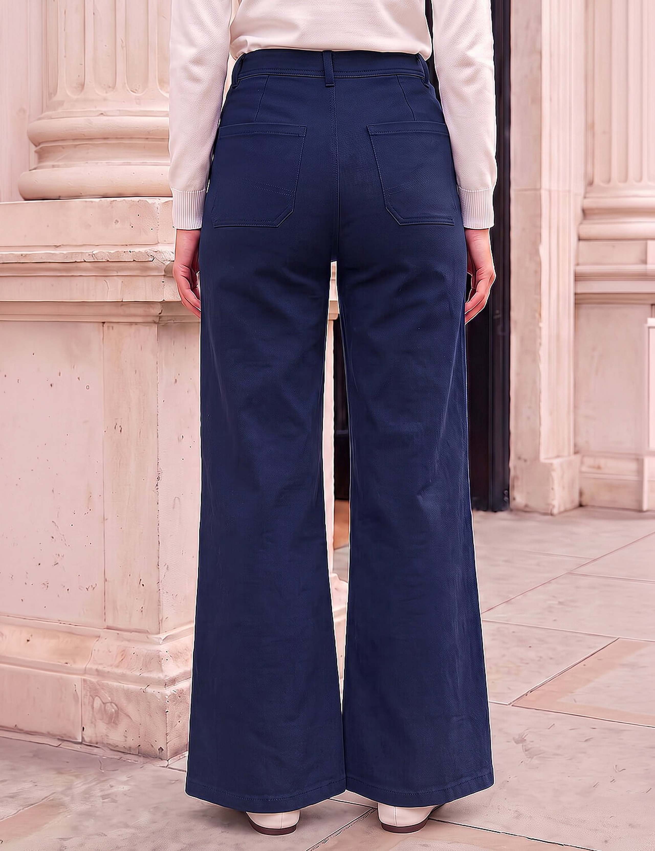 Petite Mid Rise Front Pocket Jeans 2 of 4